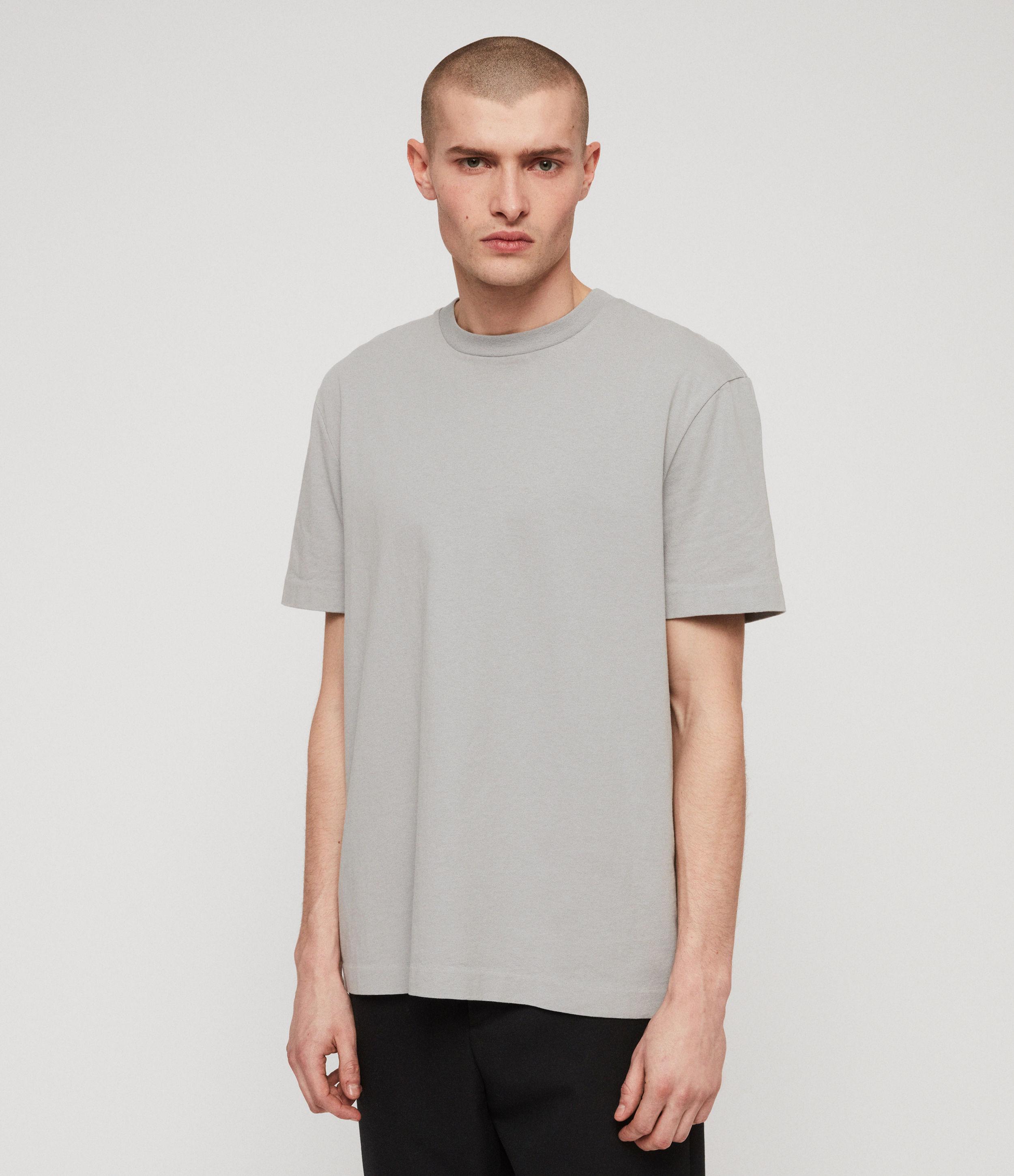 AllSaints Musica Crew T-shirt Mens in Gray for Men | Lyst