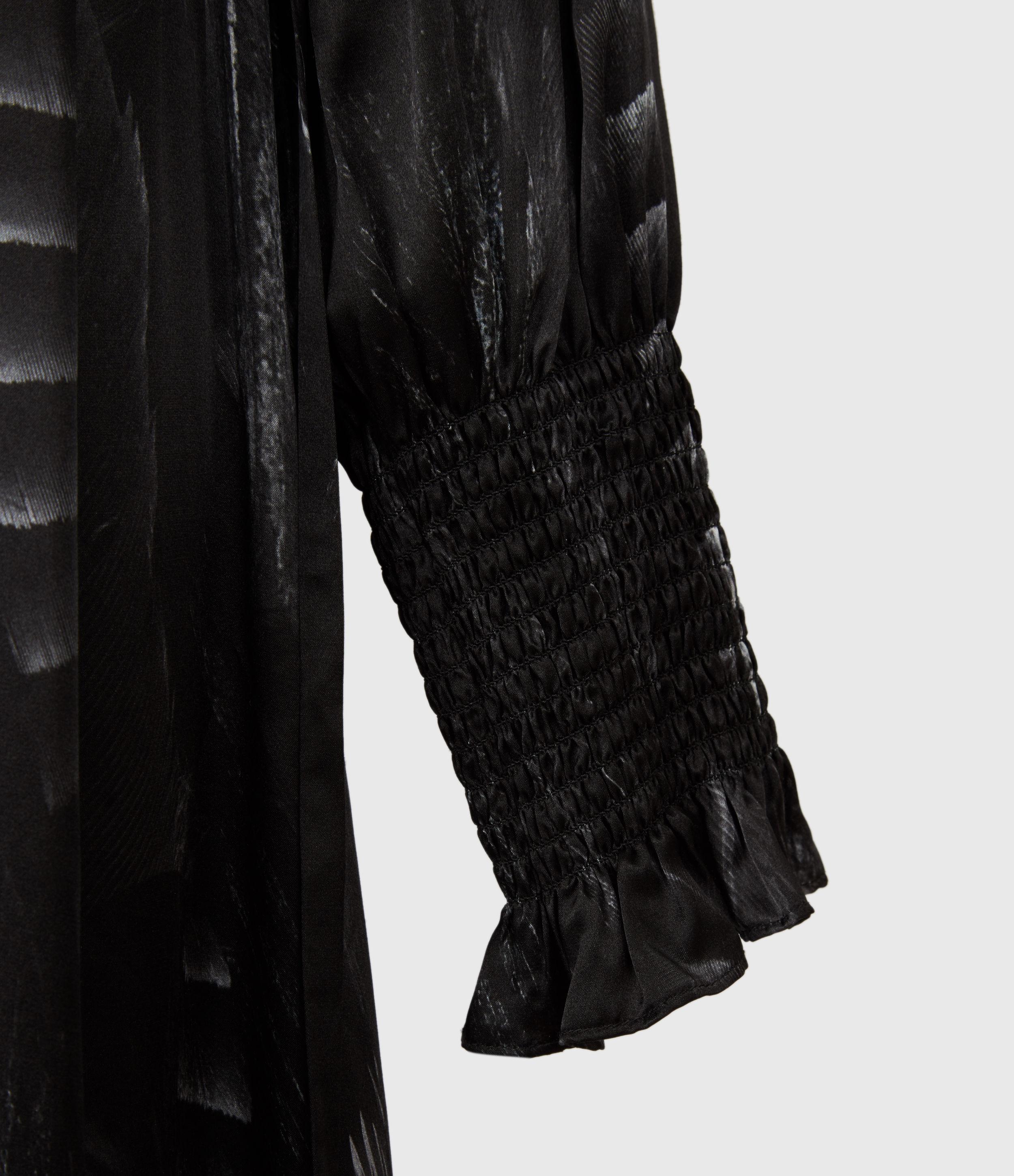 AllSaints Lara Viola Dress Womens in Black - Lyst