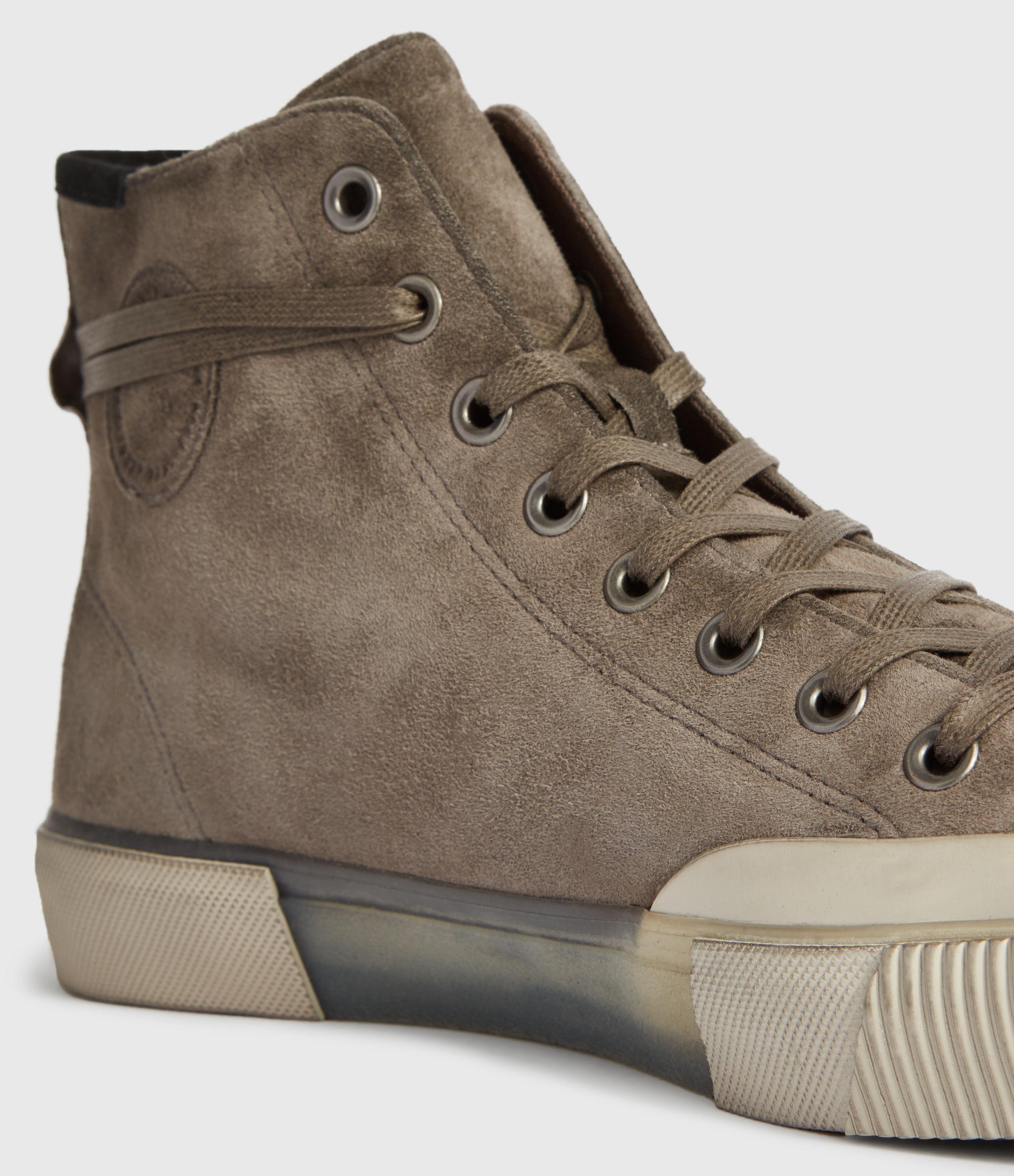 dumont high top suede trainers