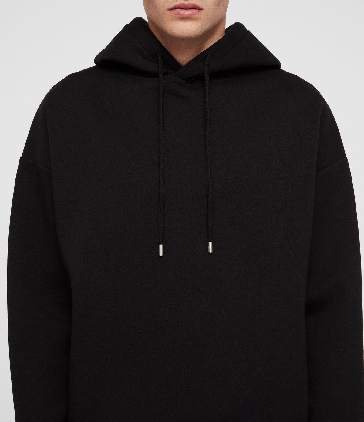 all saints hoodie black