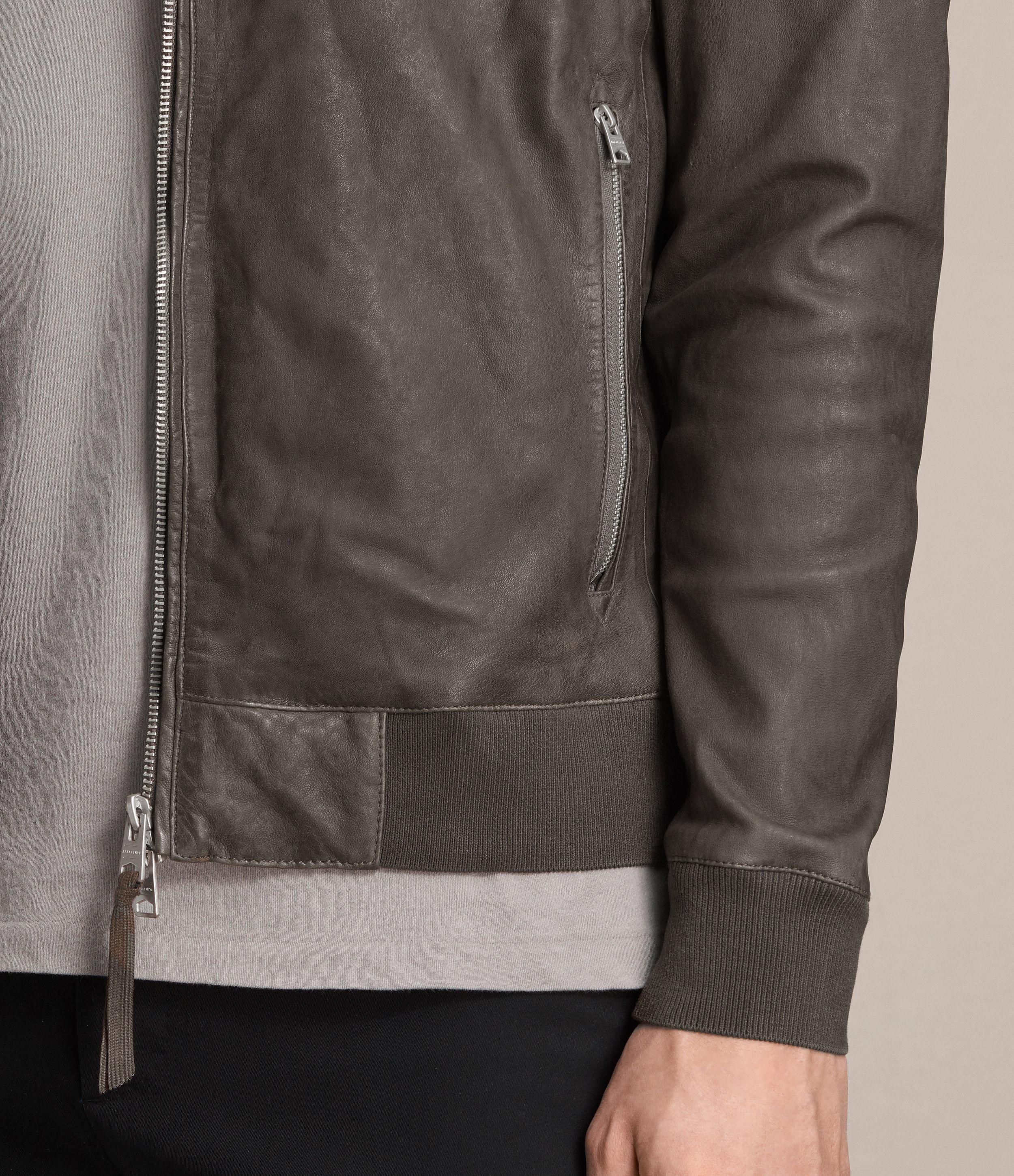 Barbour Sapper Jacket >> AllSaints Kino Leather Bomber Jacket in Gray for Men - Lyst Barbour Sapper Jacket >> AllSaints Kino Leather Bomber Jacket in Gray for Men - Lyst