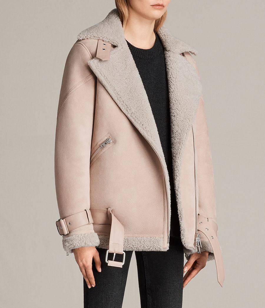 all saints pink jacket
