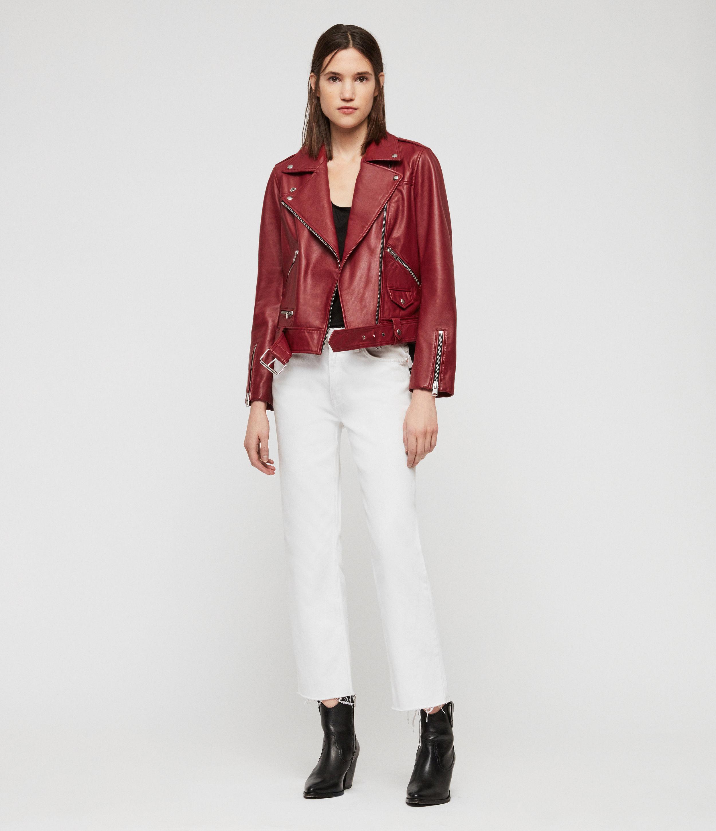 estae leather biker jacket