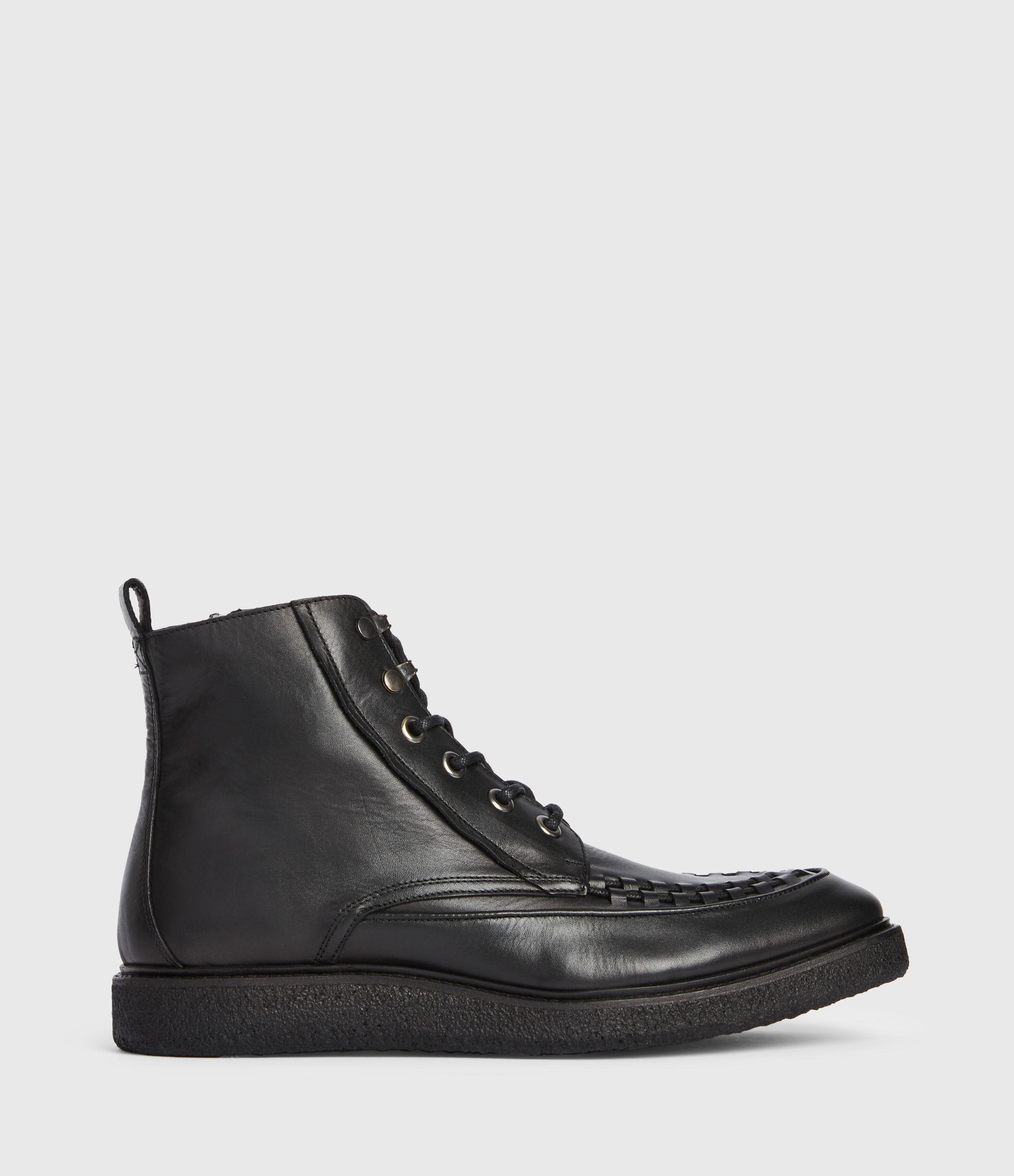 Arden Leather Boots in Black for Men - Lyst