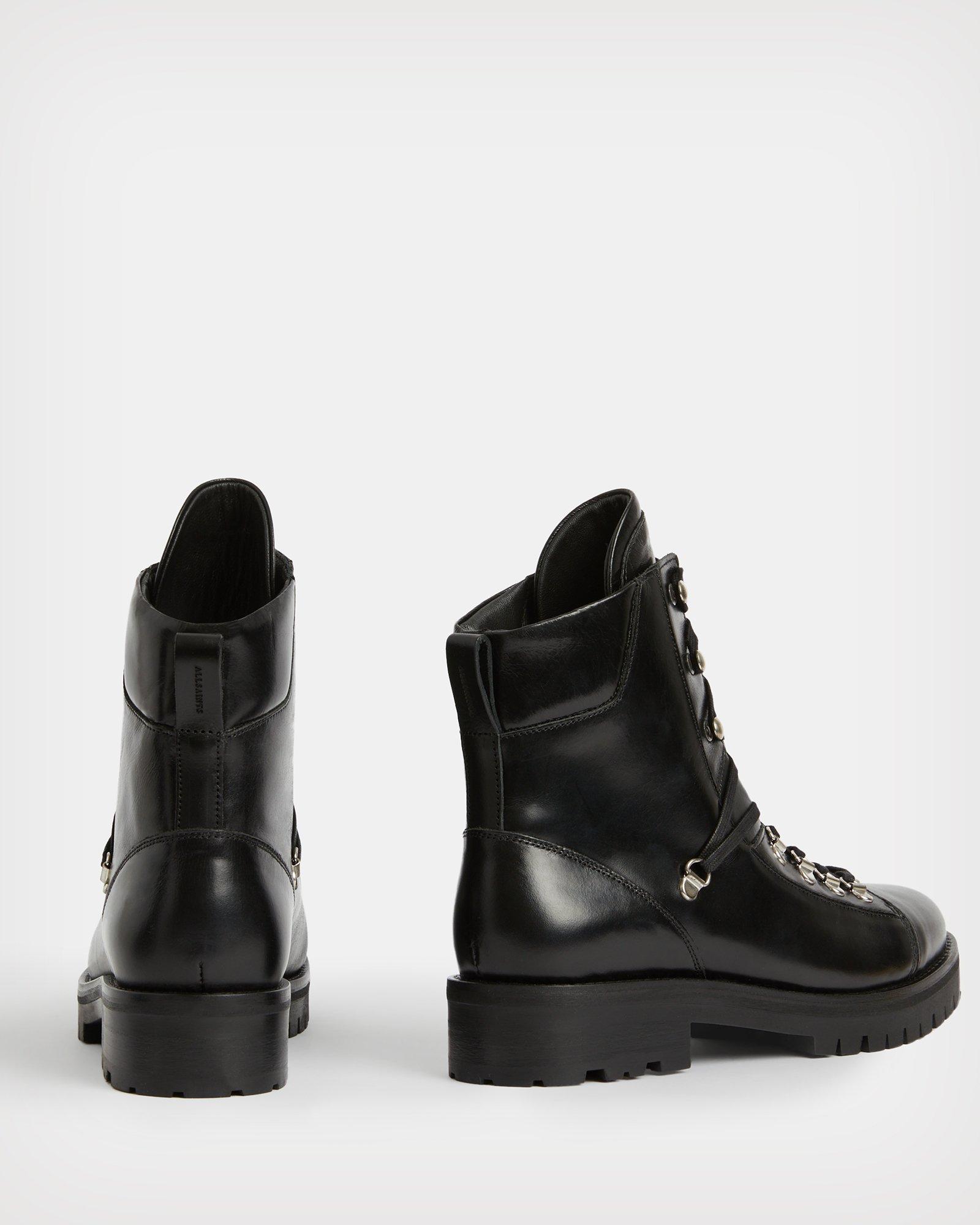 AllSaints Franka Lace-up Leather Boots 
