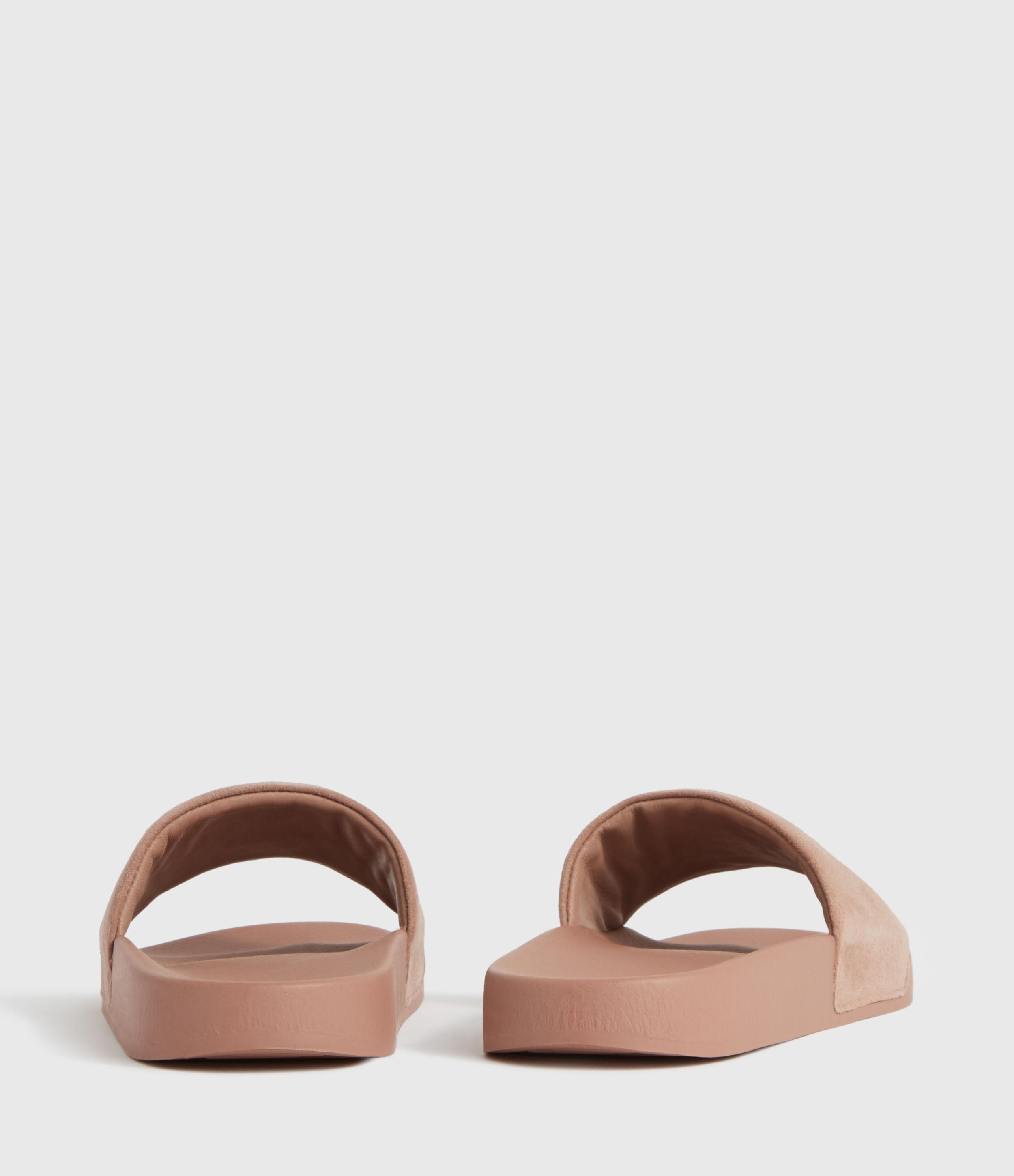 allsaints women's karli slide sandals