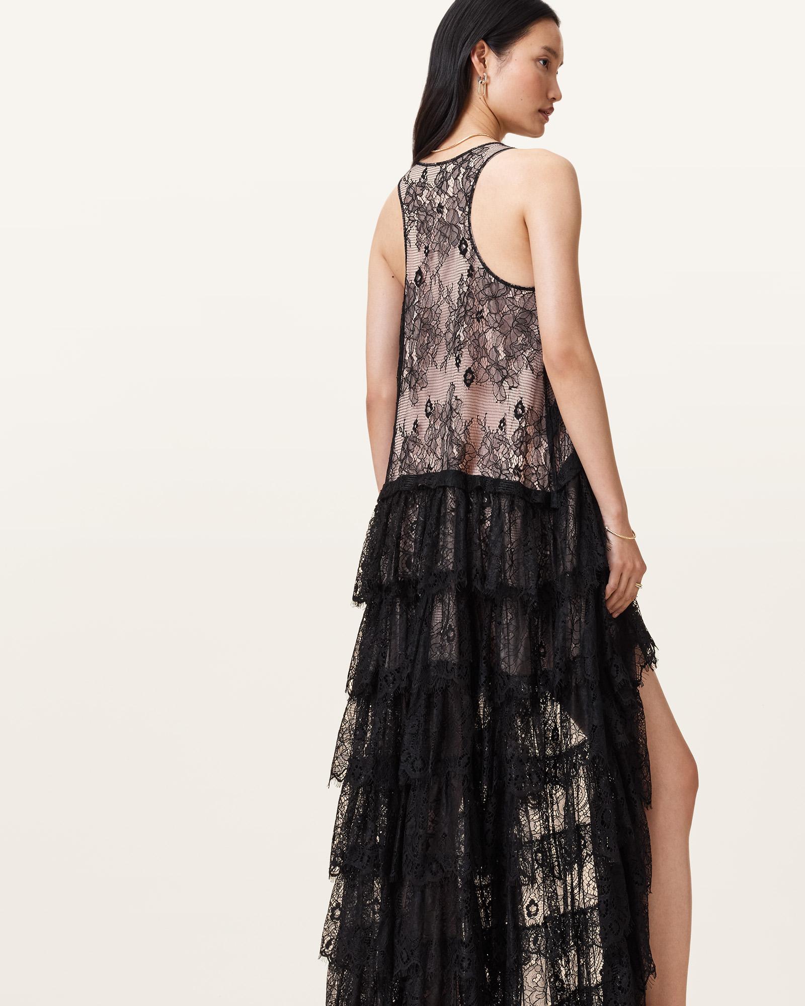 a line maxi dress black A-Line Black Velvet Long Prom Dress, Black Long Evening Dress – dresstby