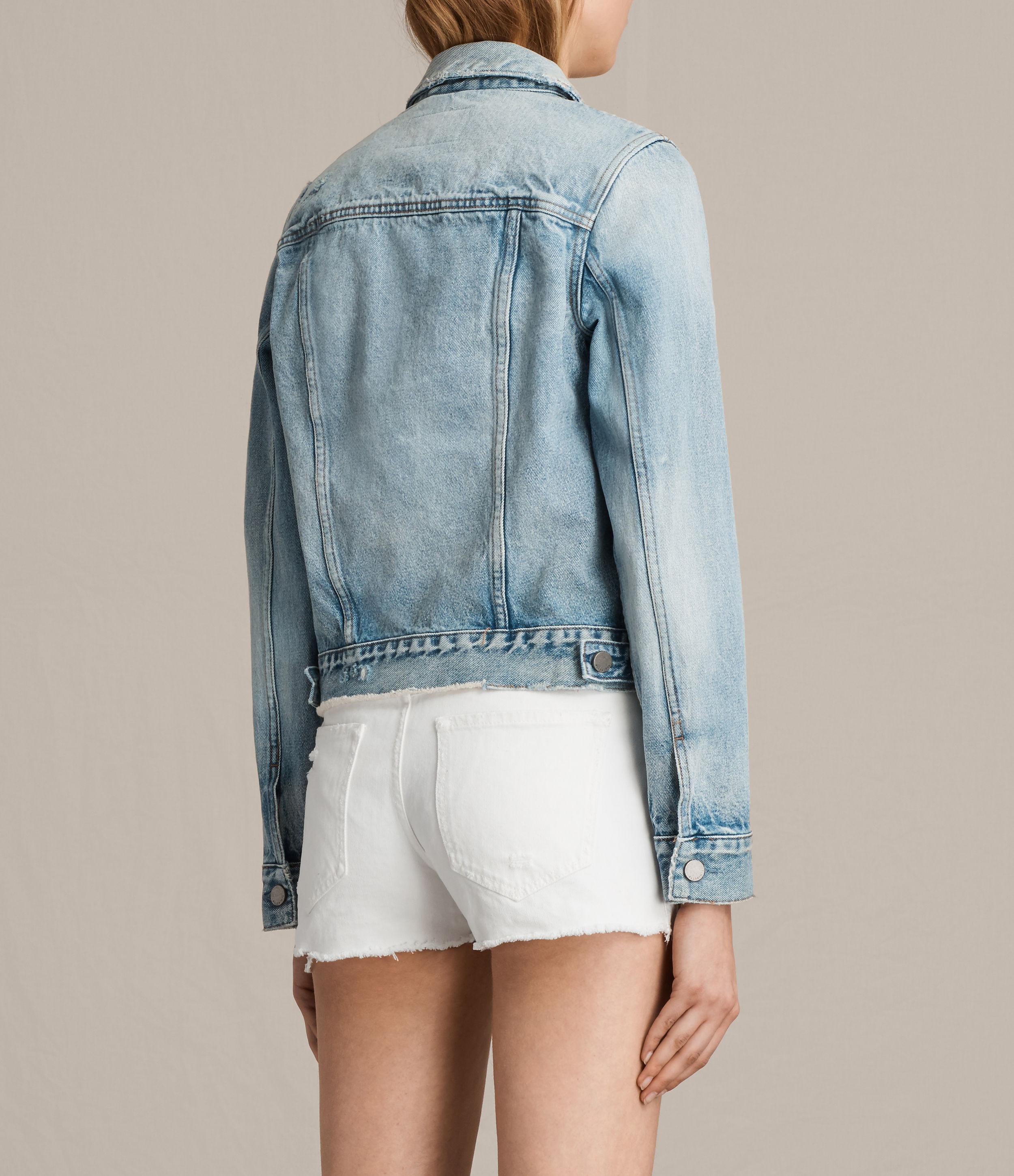 all saints hay denim jacket