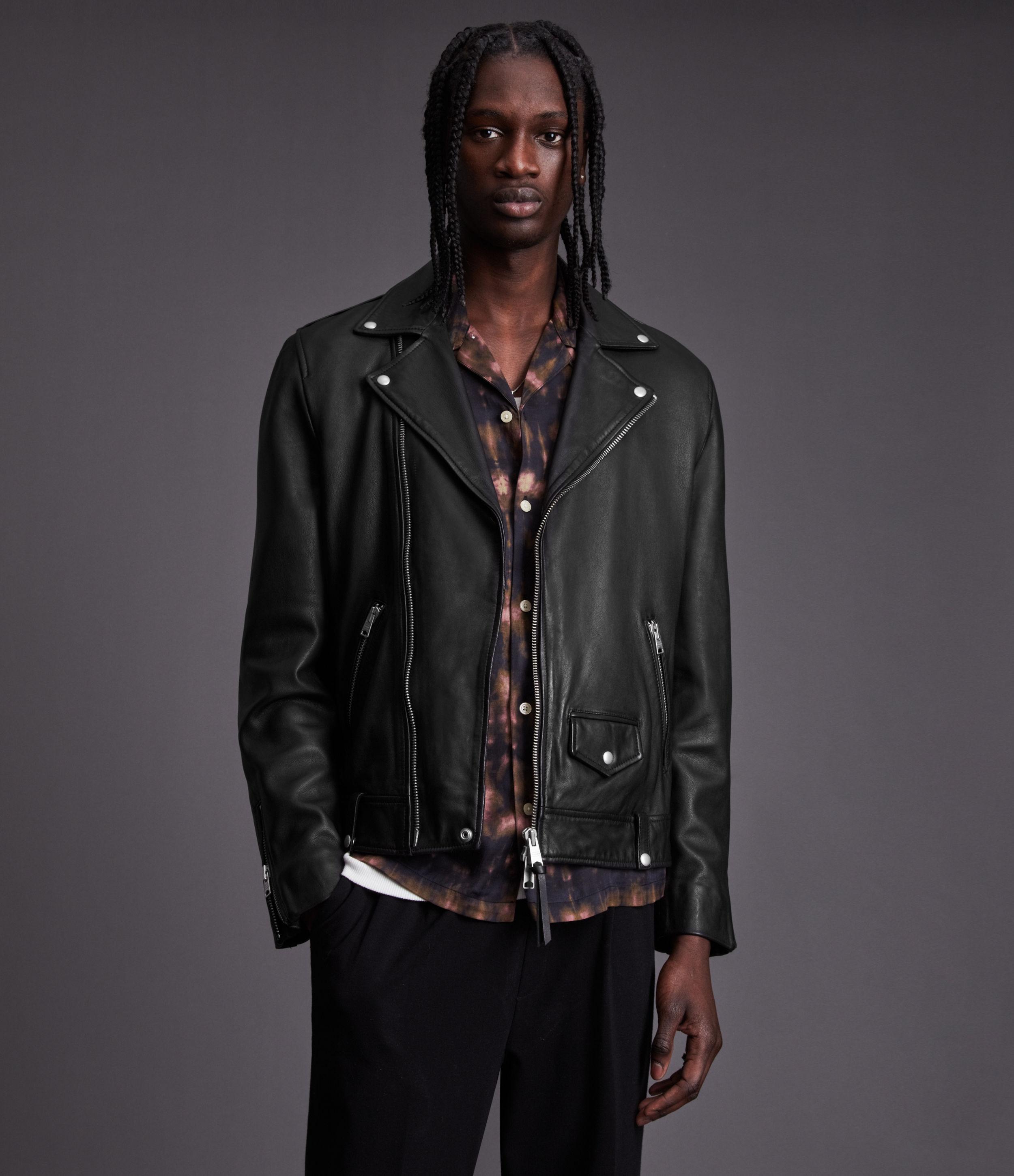 no sleeve leather jacket