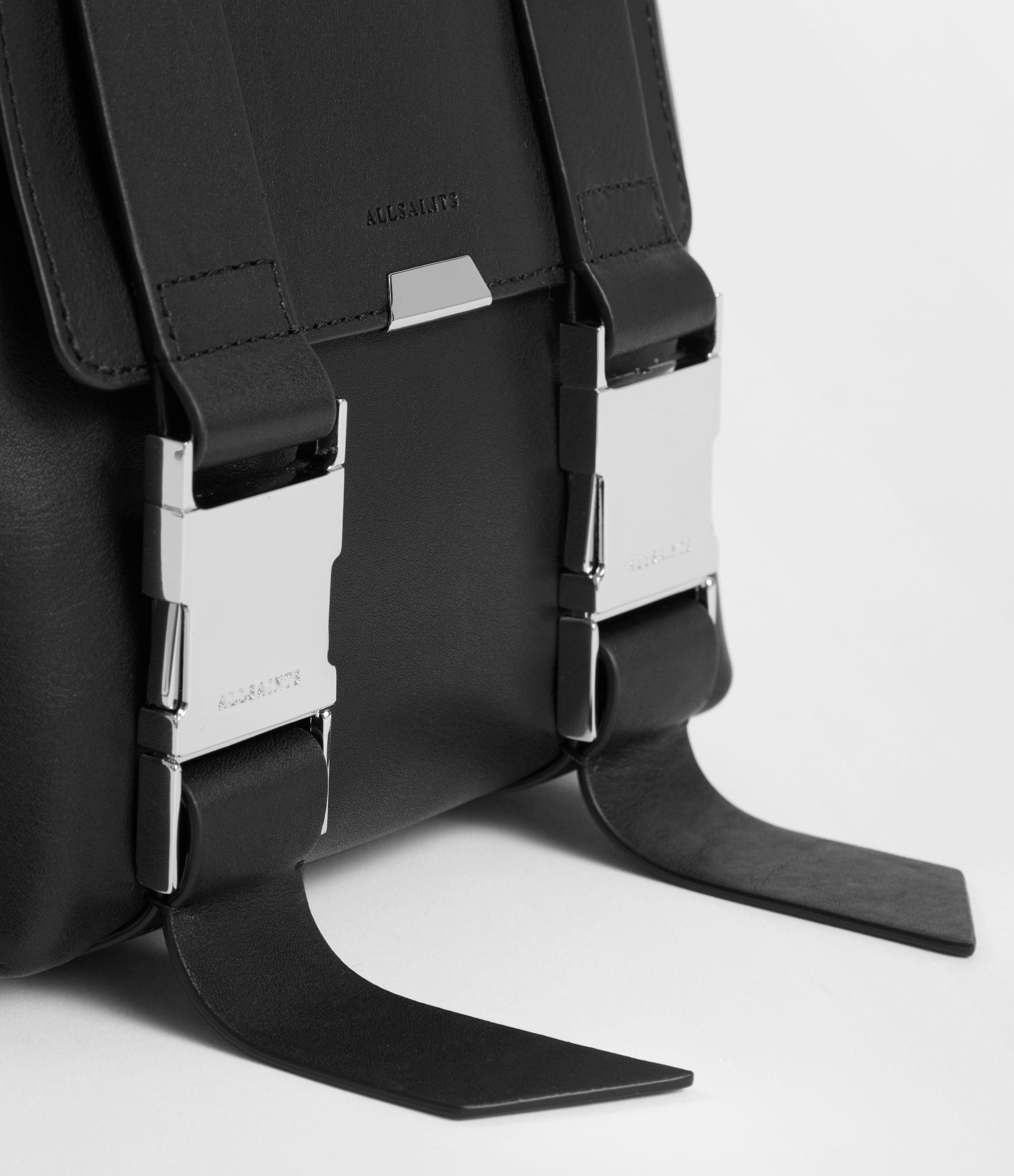 allsaints clip backpack