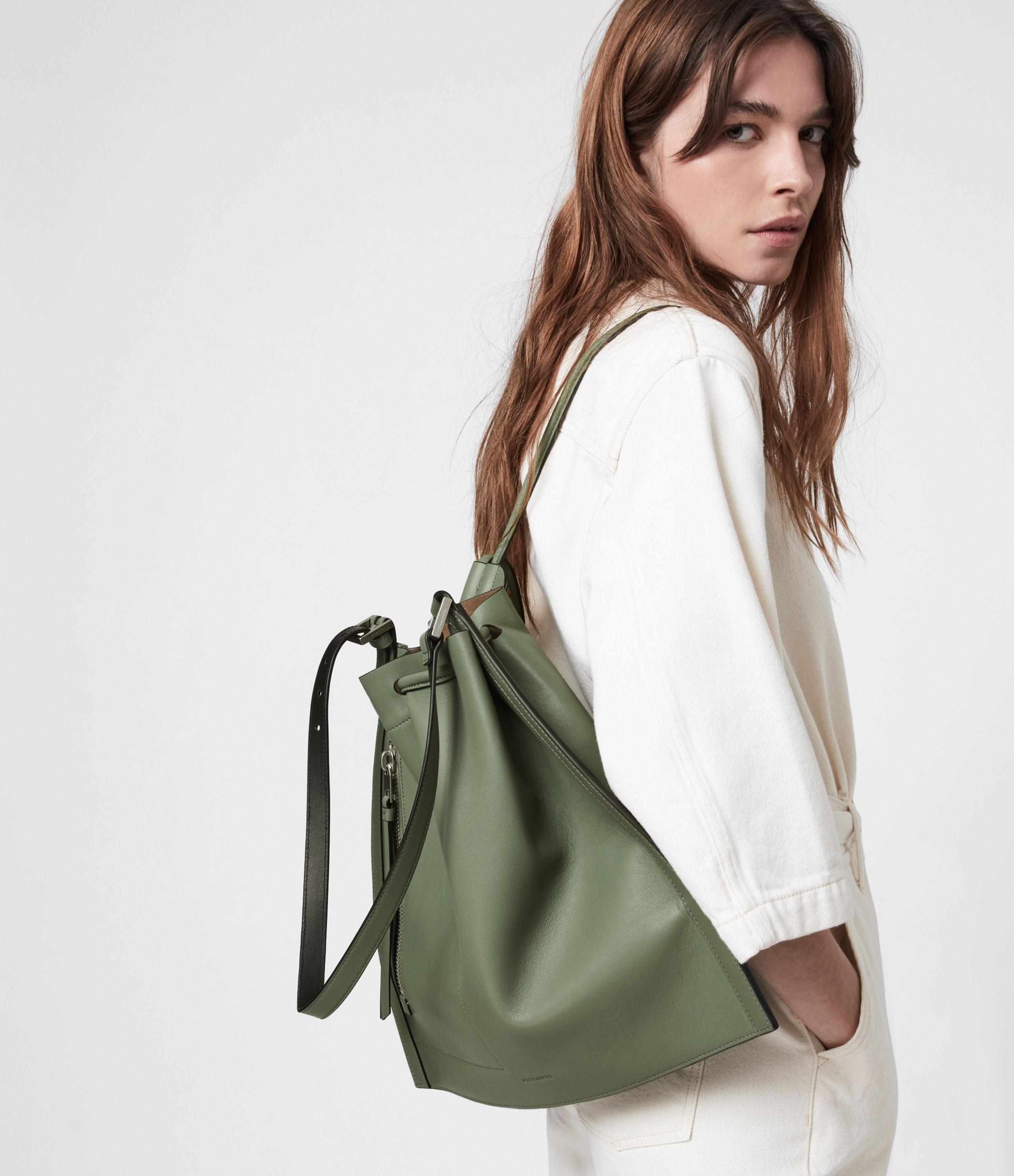AllSaints Alpha Backpack Womens in Green | Lyst
