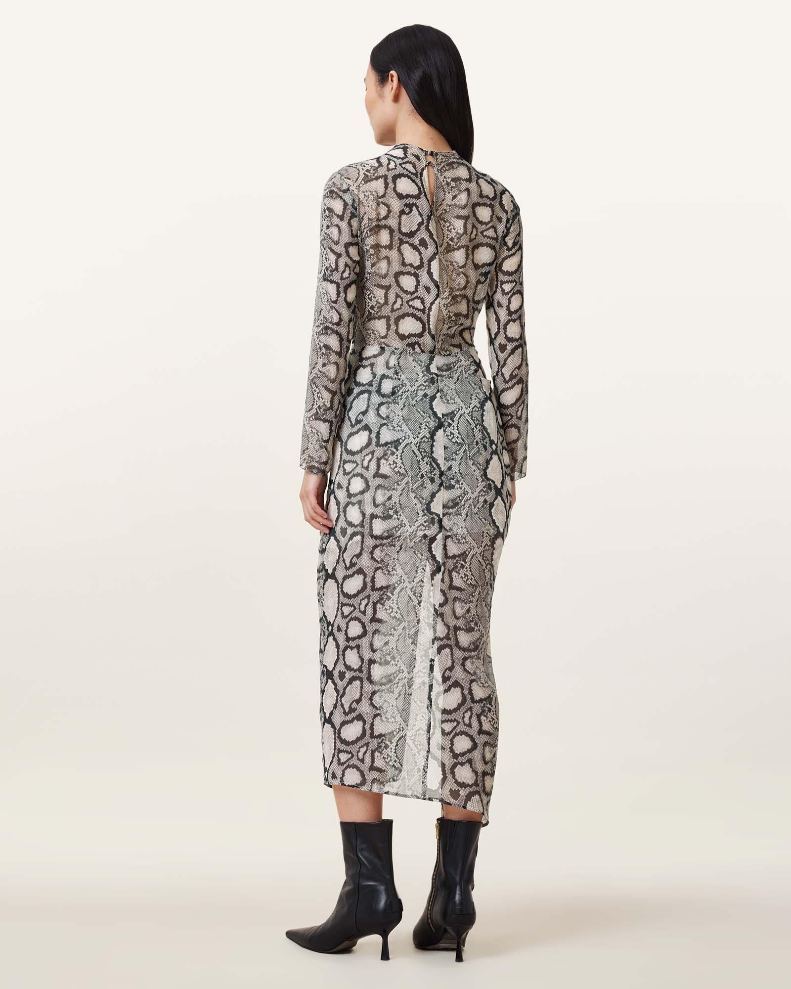 lili tanana printed maxi dress ALLSAINTS Lili Tanana Printed Maxi Dress