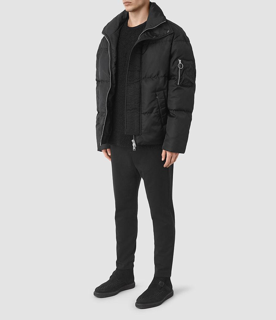 AllSaints Synthetic Wyatt Puffer Jacket in Black for Men - Lyst