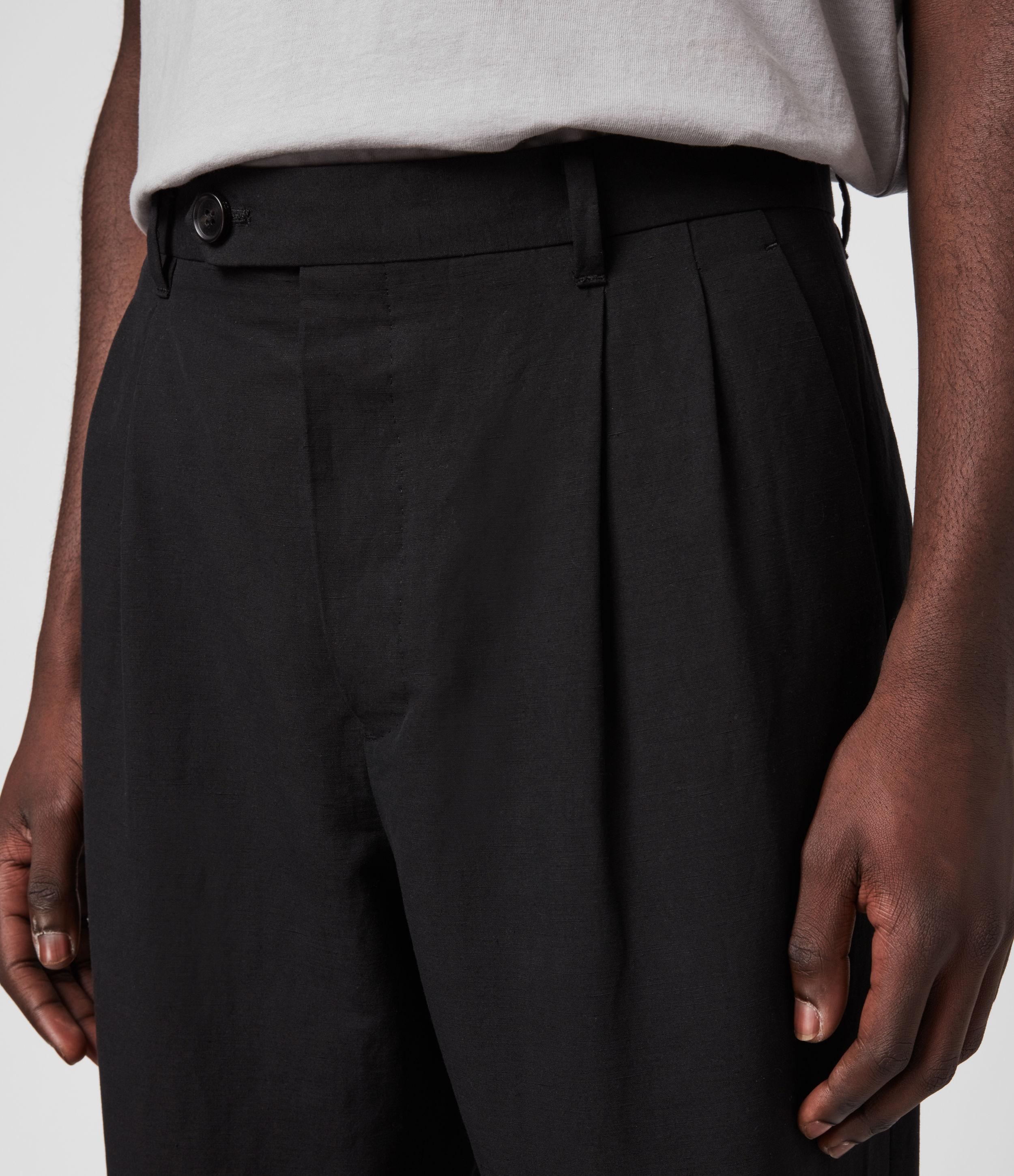 AllSaints Chiswell Linen Blend Cropped 