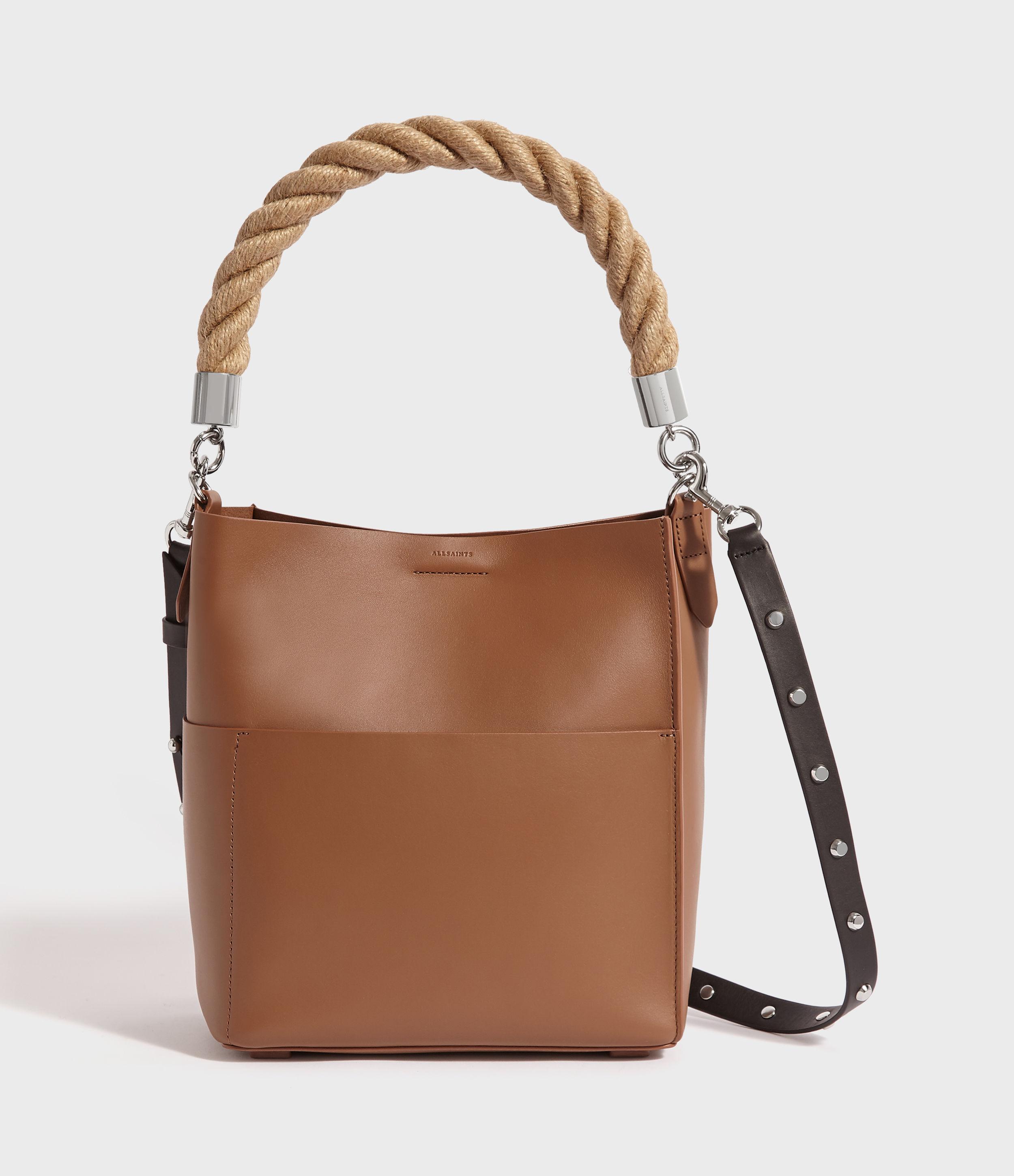 all saints leather bag