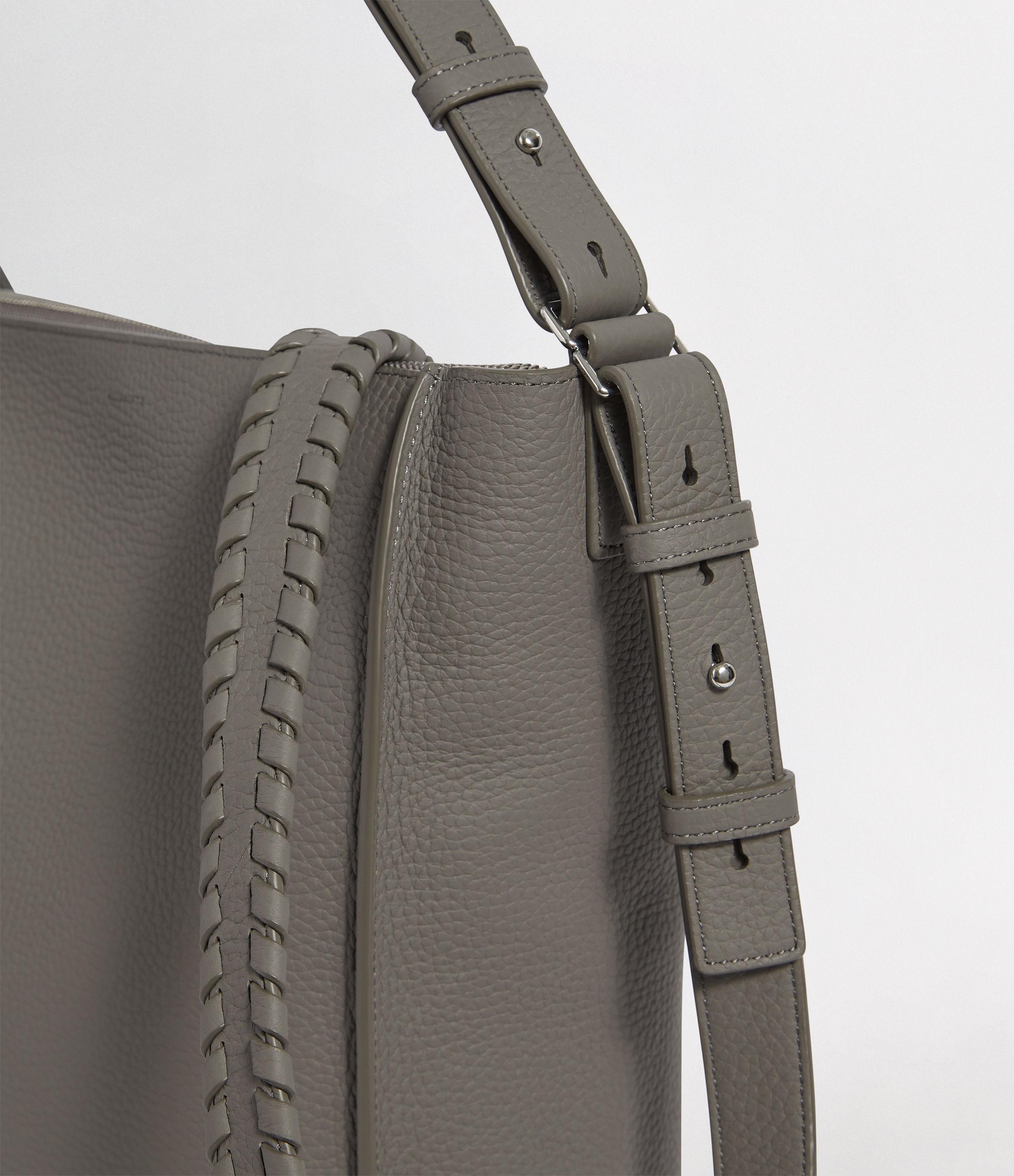 AllSaints Kita Leather Crossbody Bag in Grey Lyst UK