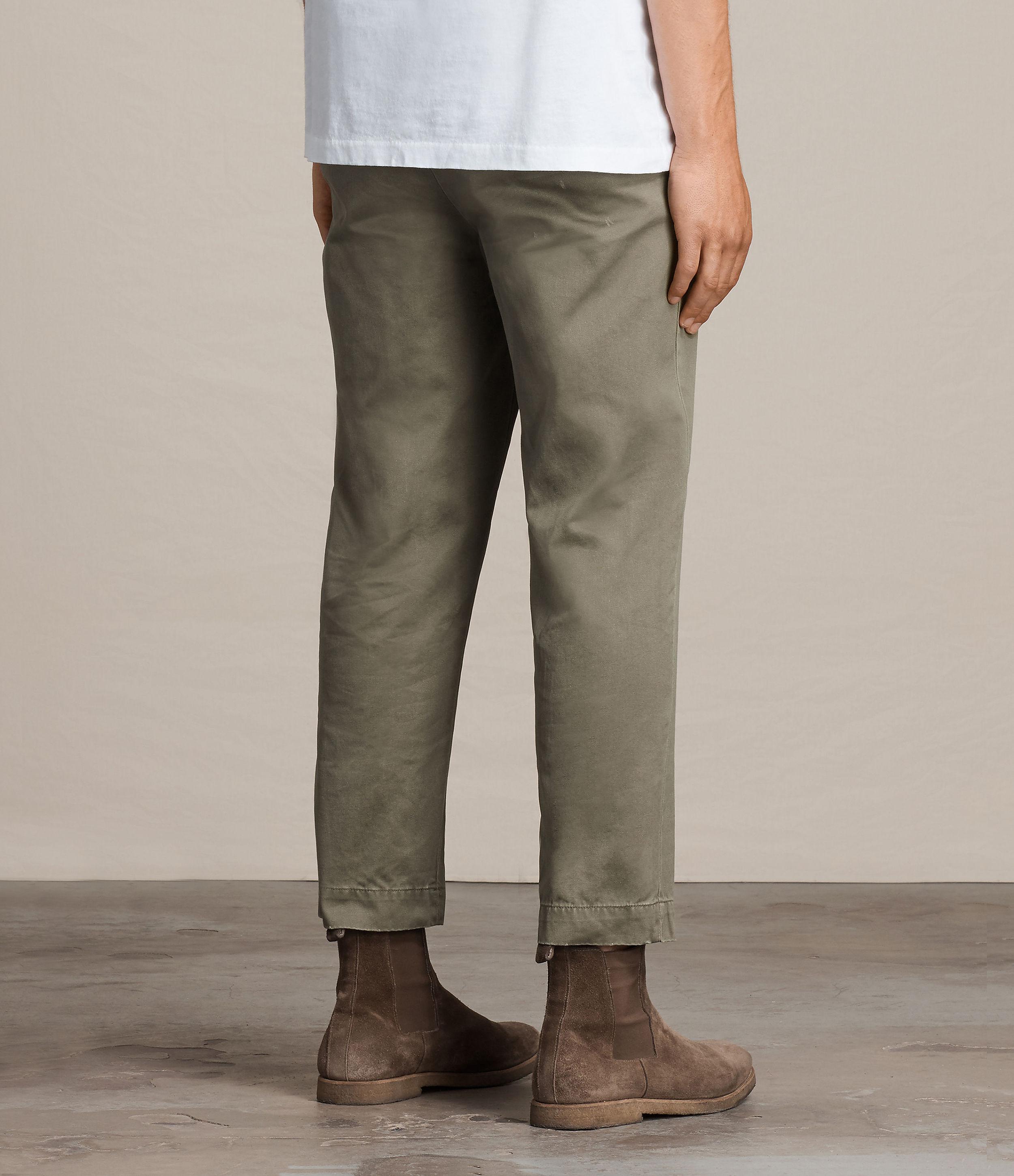 AllSaints Cotton Corp Chino in Khaki 