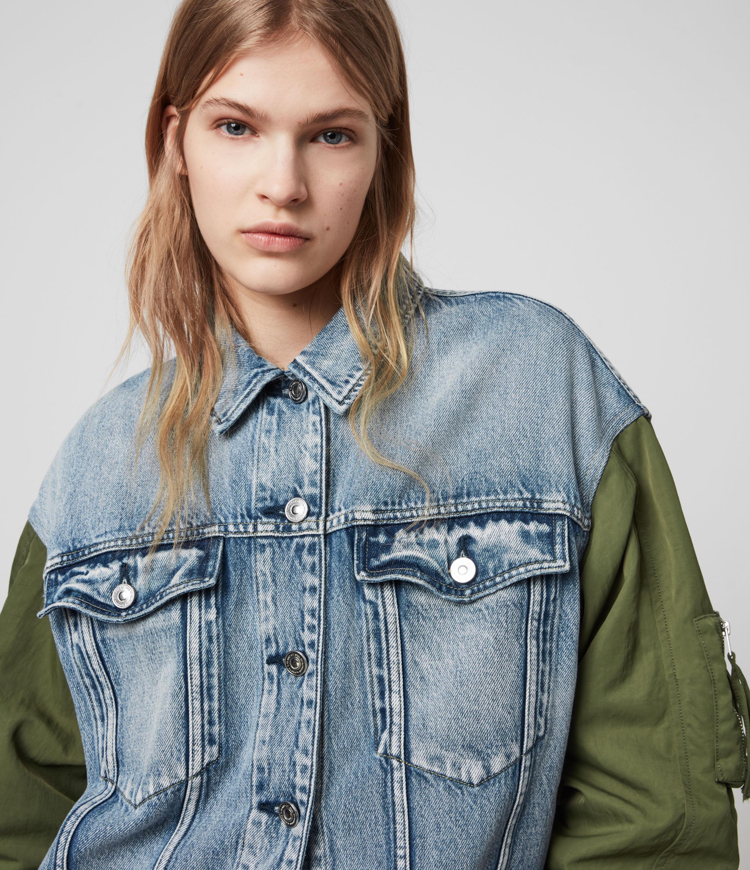 Frankie Denim Bomber Jacket 