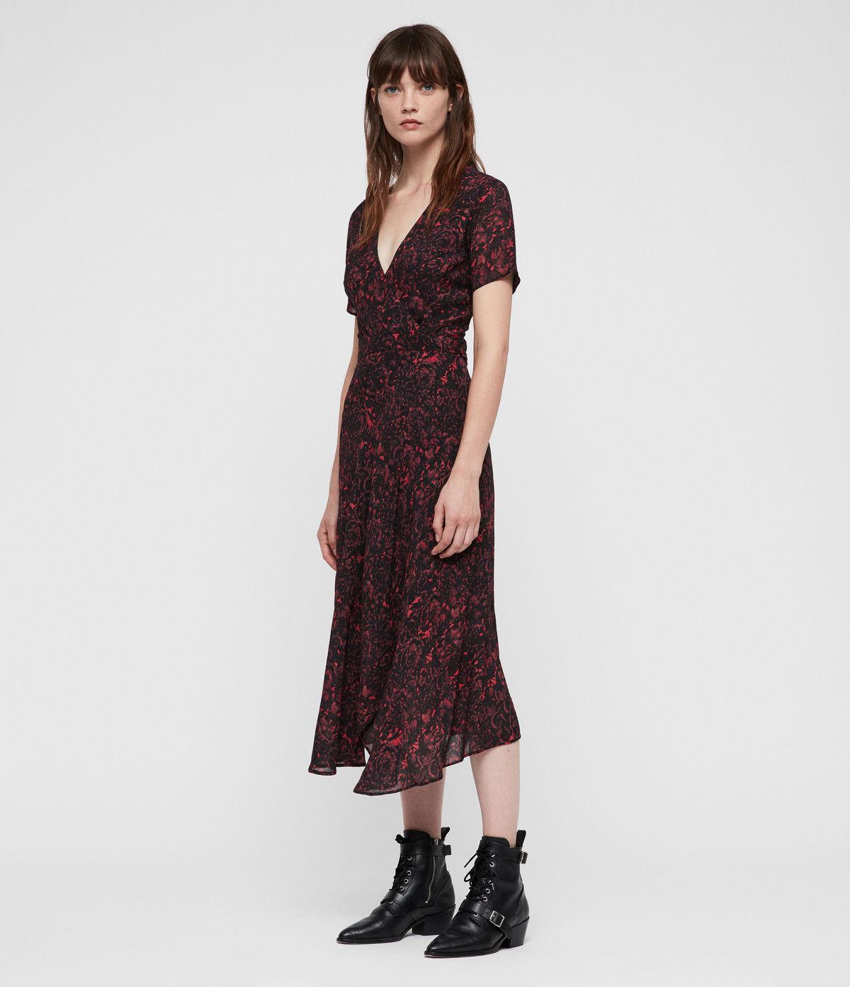 all saints seeta rosey dress