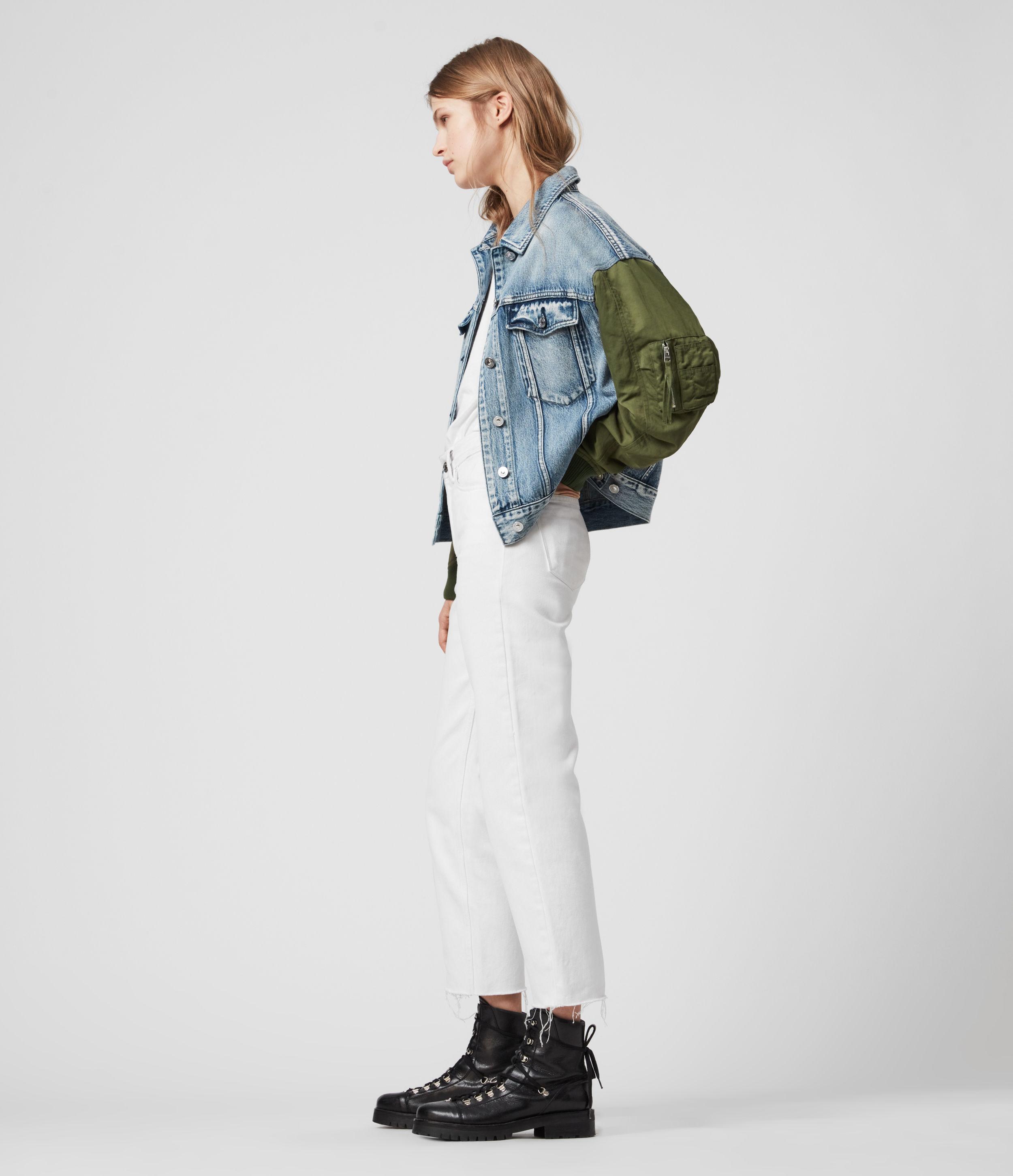 Frankie Denim Bomber Jacket 