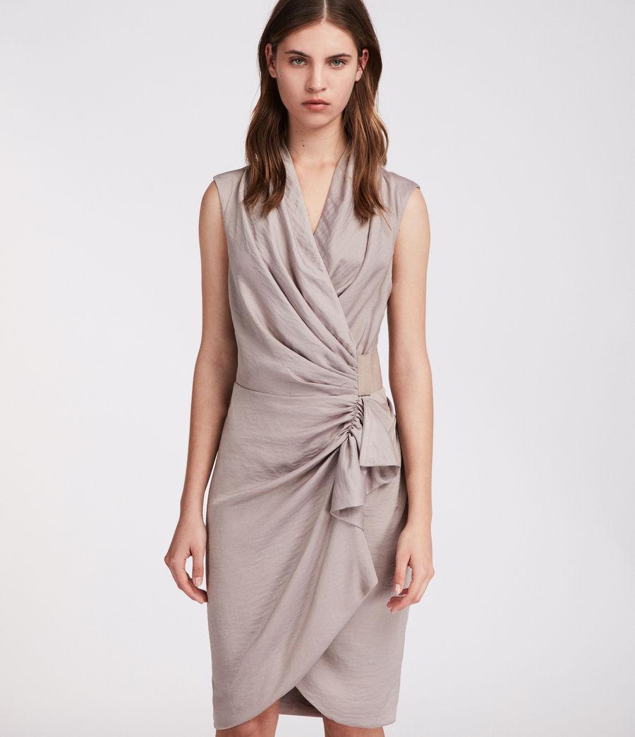 all saints cancity dress pink
