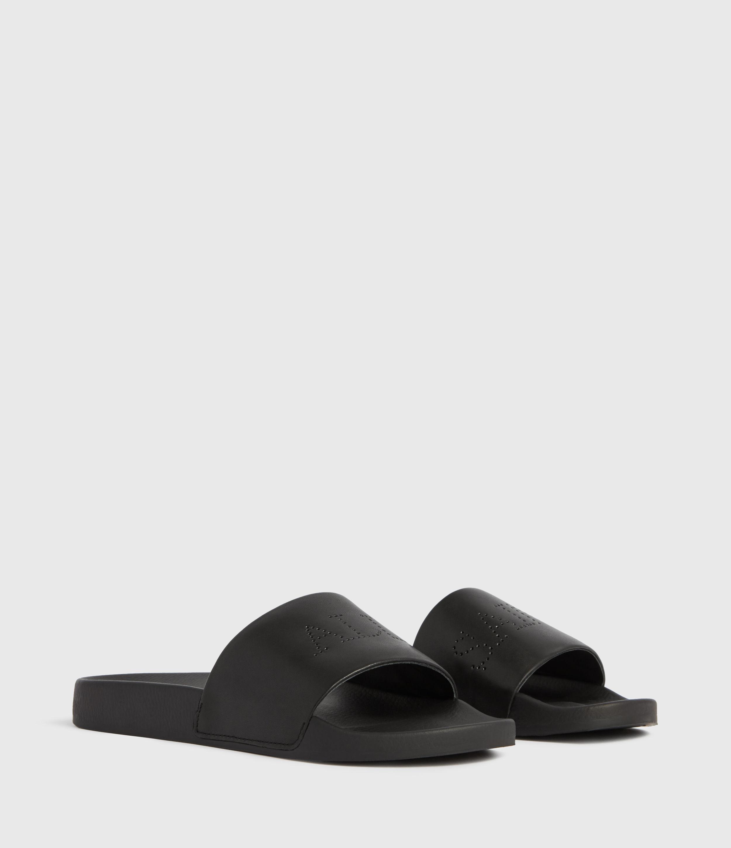 all saints black slides