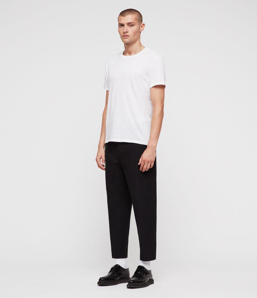 AllSaints Wool Miro Trousers in Black for Men - Lyst