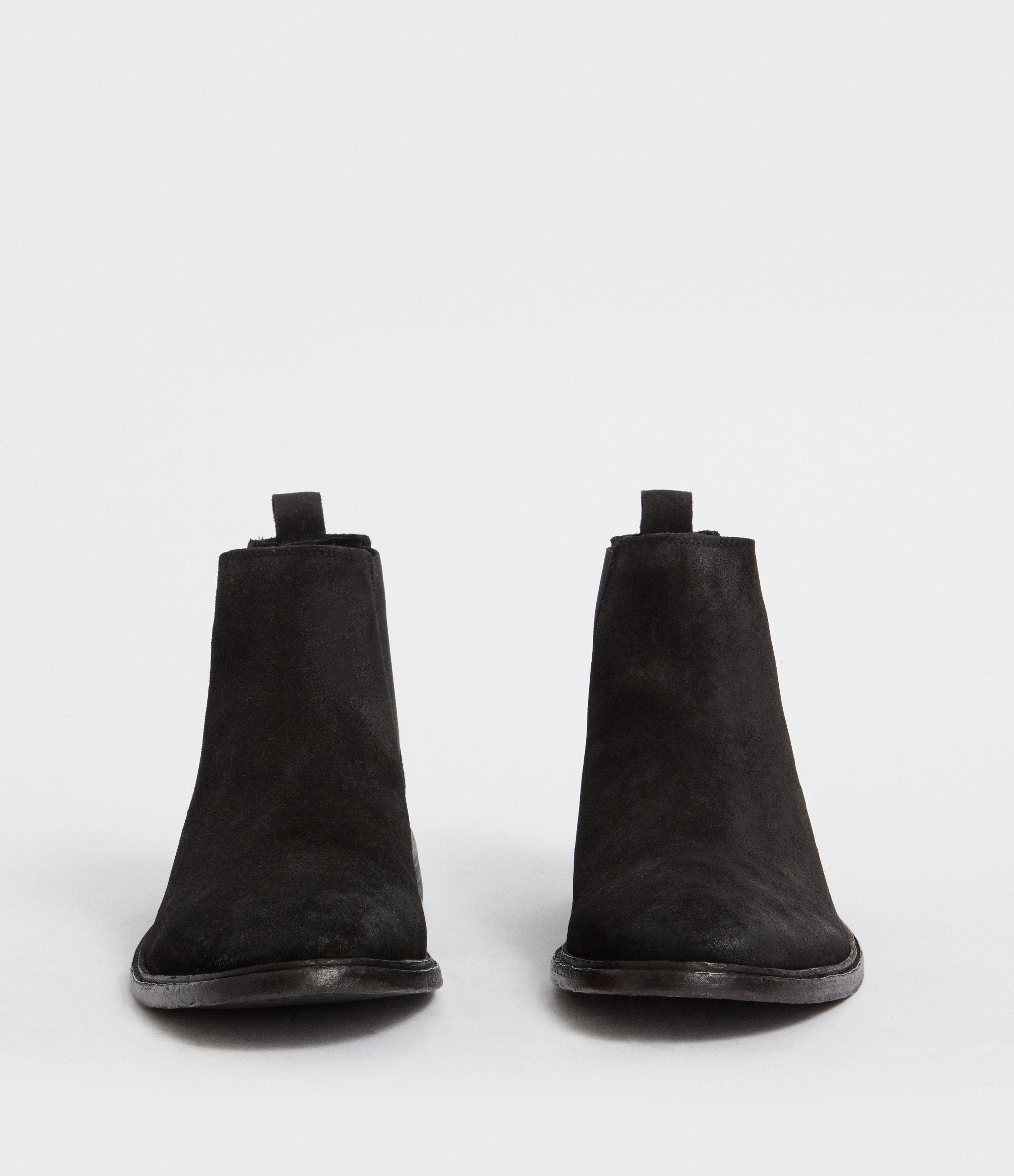 AllSaints Suede Rook Chelsea Boot in Washed Black (Black) for Men Lyst