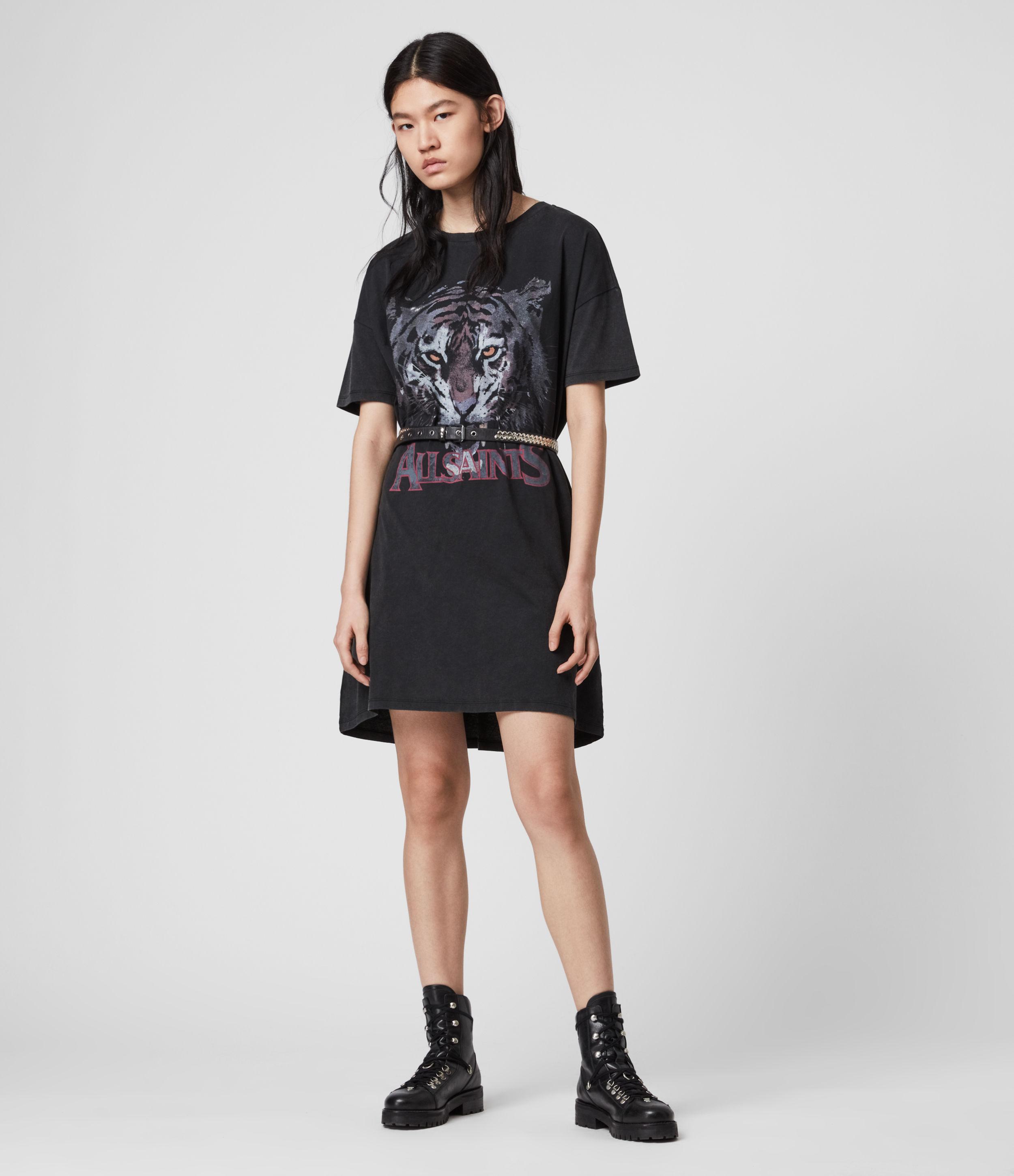 AllSaints Tiger T-shirt Dress in 