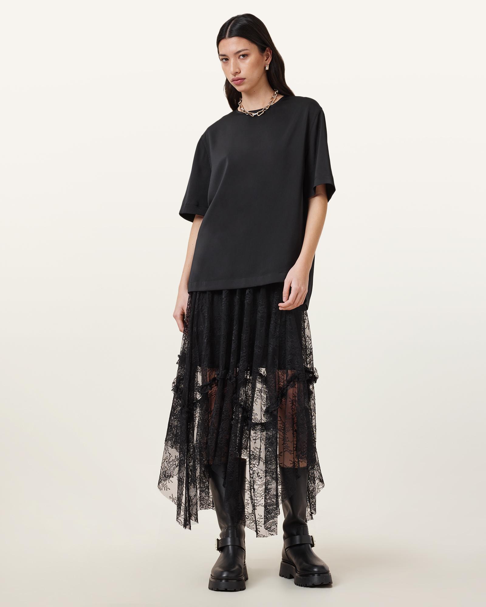 all-saints-Black-Jose-Tiered-