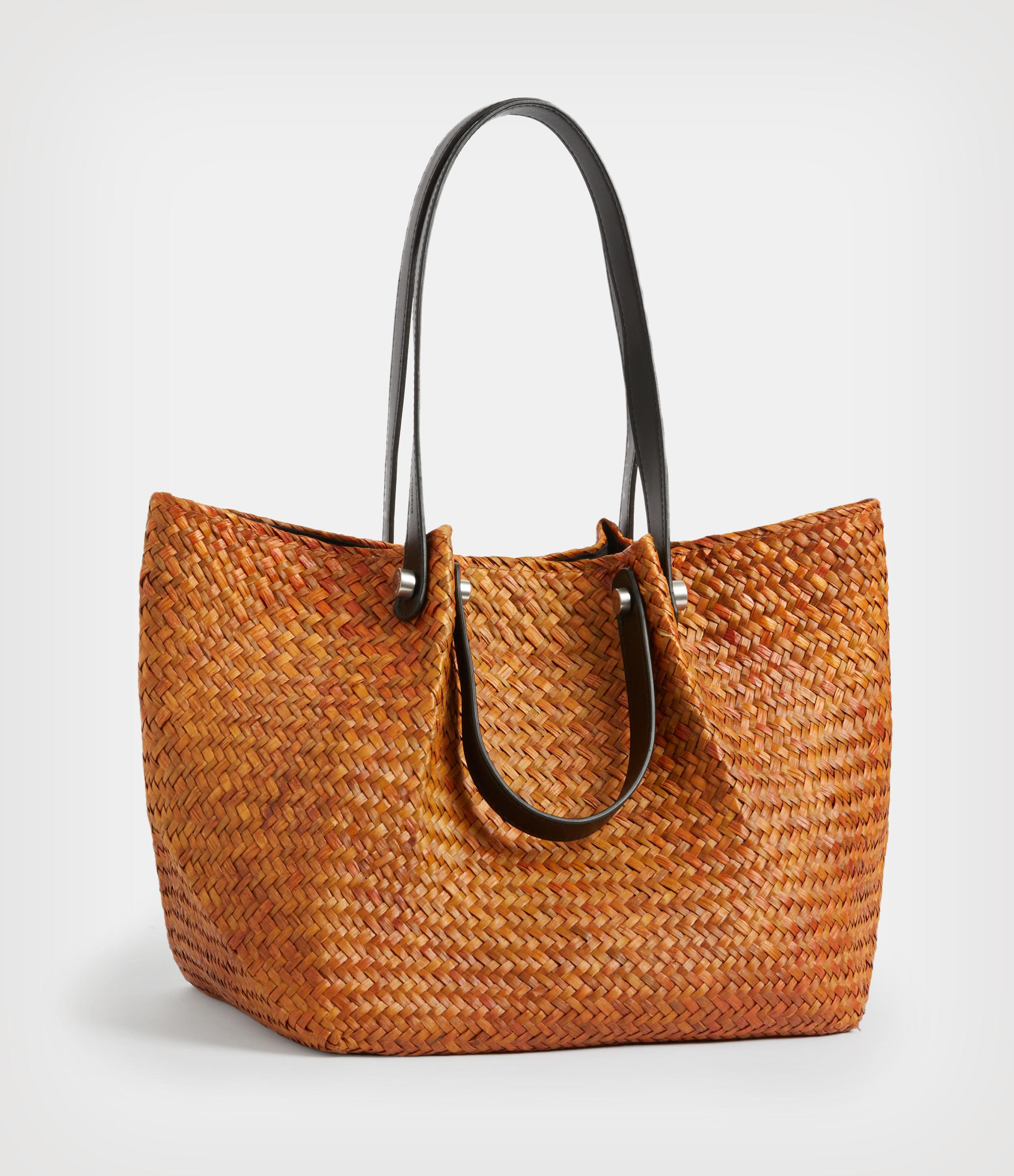 allsaints straw bag
