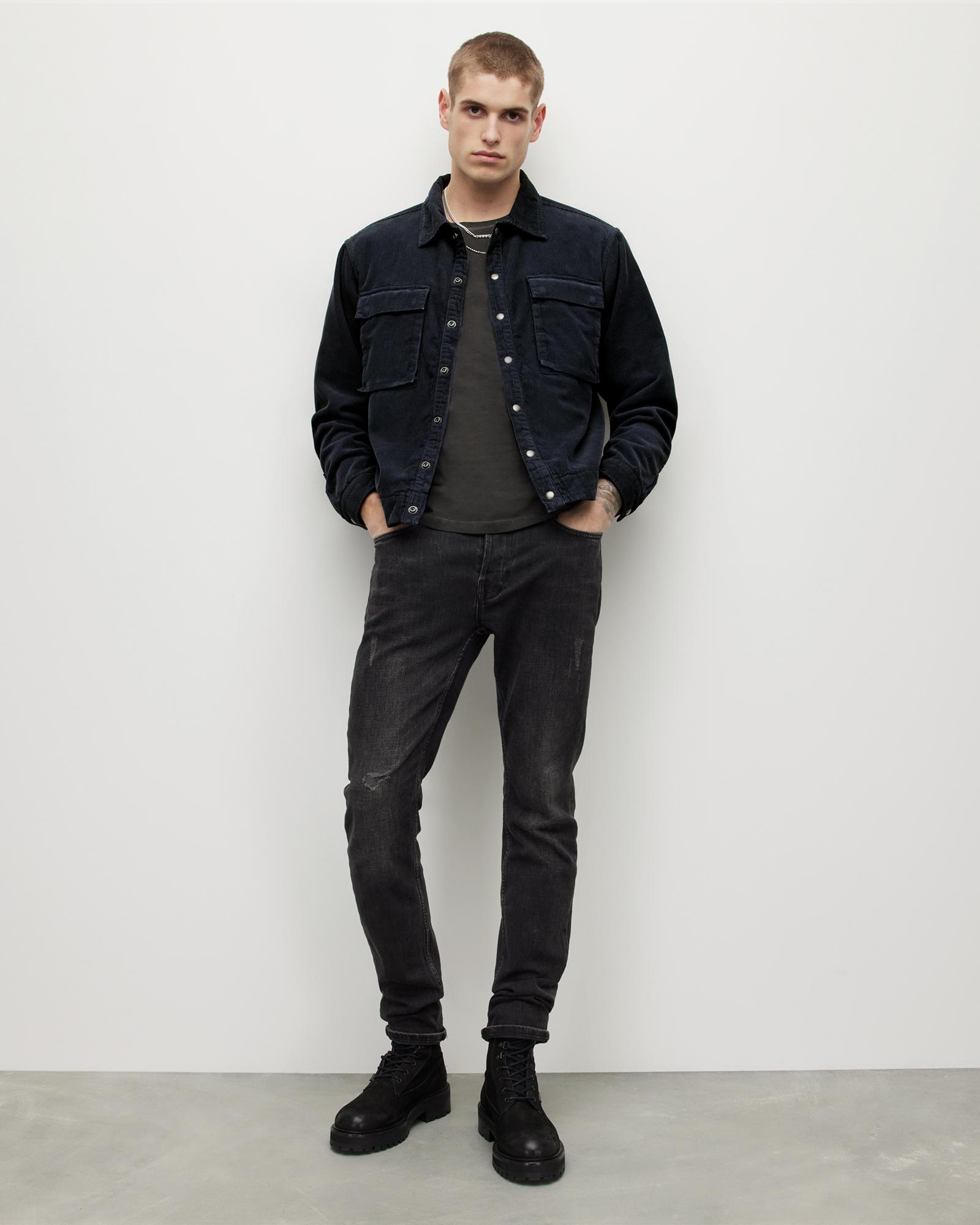 AllSaints Natt Corduroy Jacket, in Blue for Men | Lyst