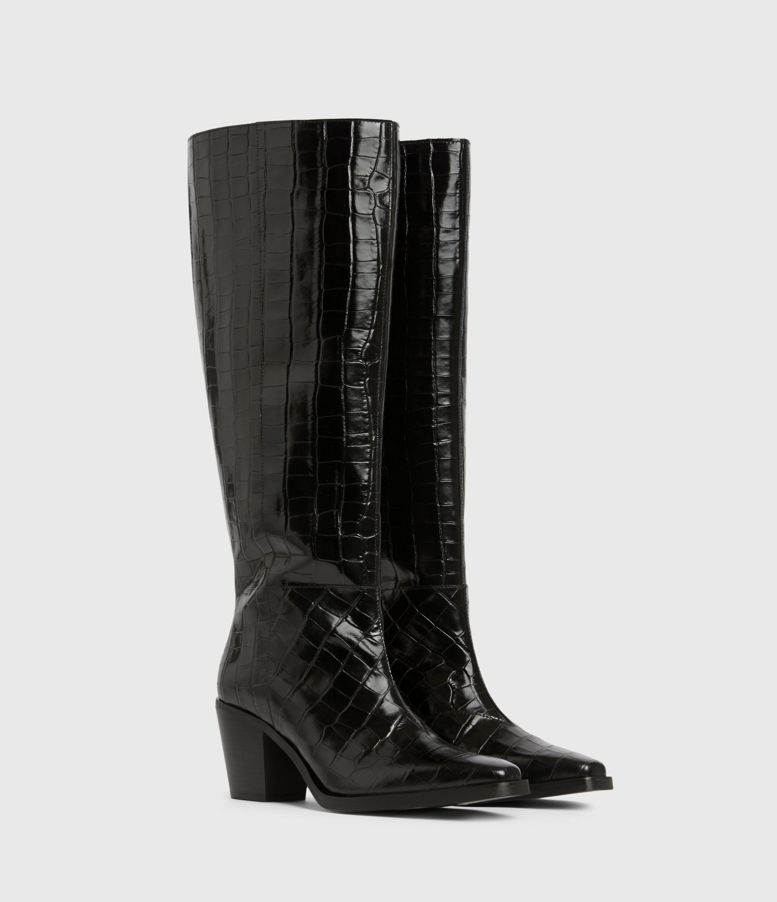 all saints knee high boots