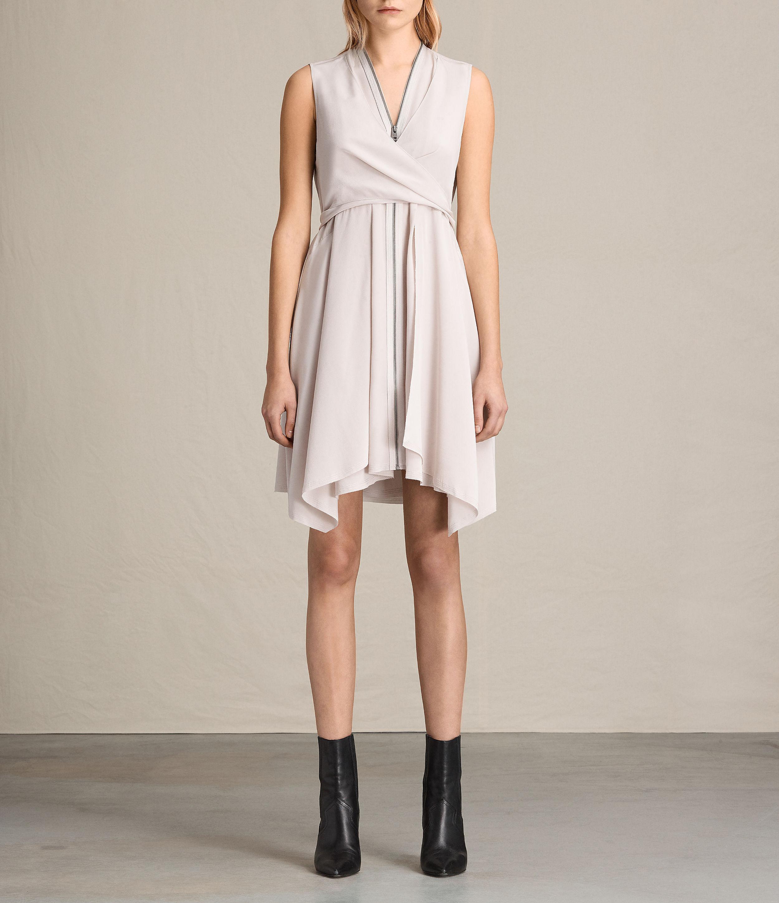 All saints jayda silk sale dress