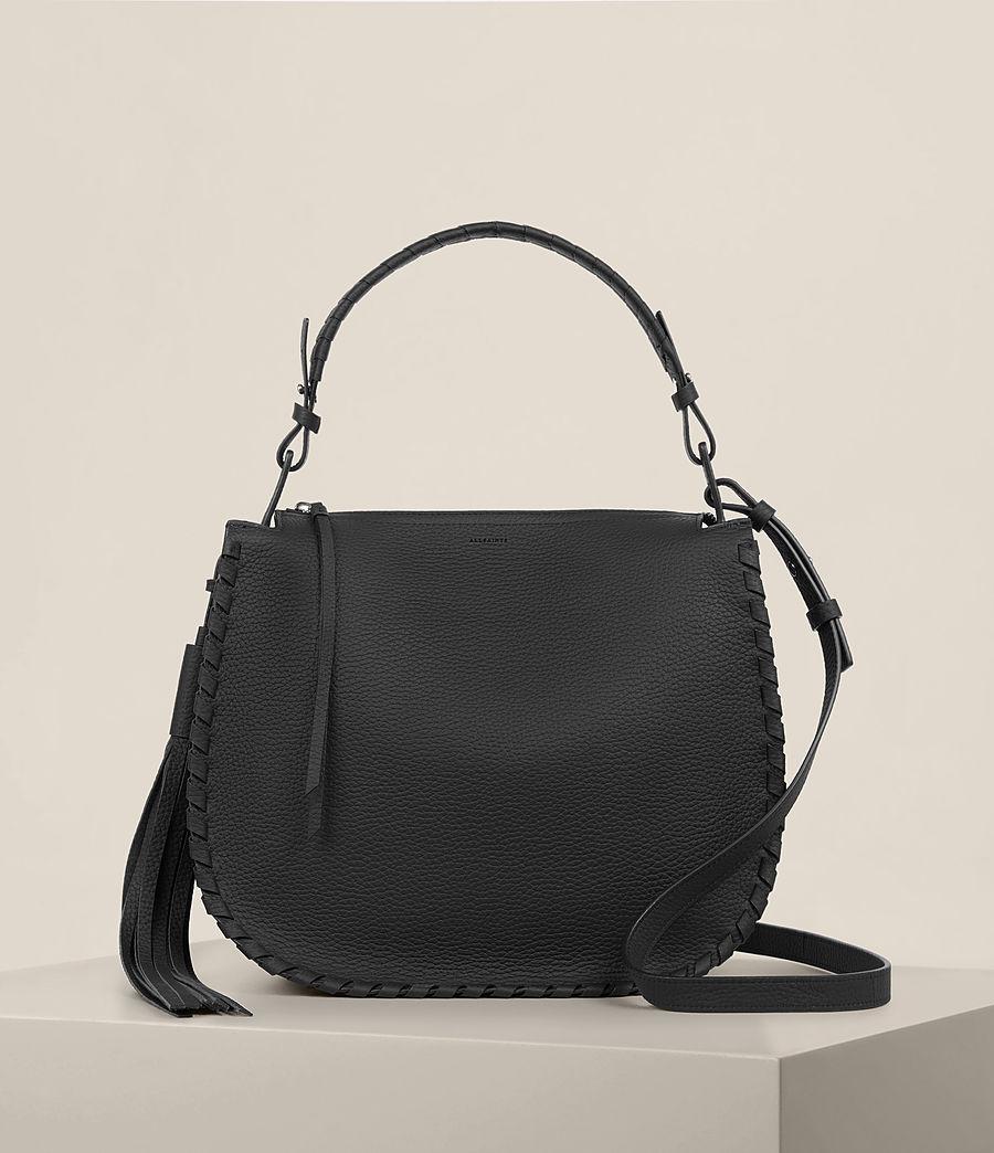 AllSaints Mori Top Handle Crossbody in Black | Lyst