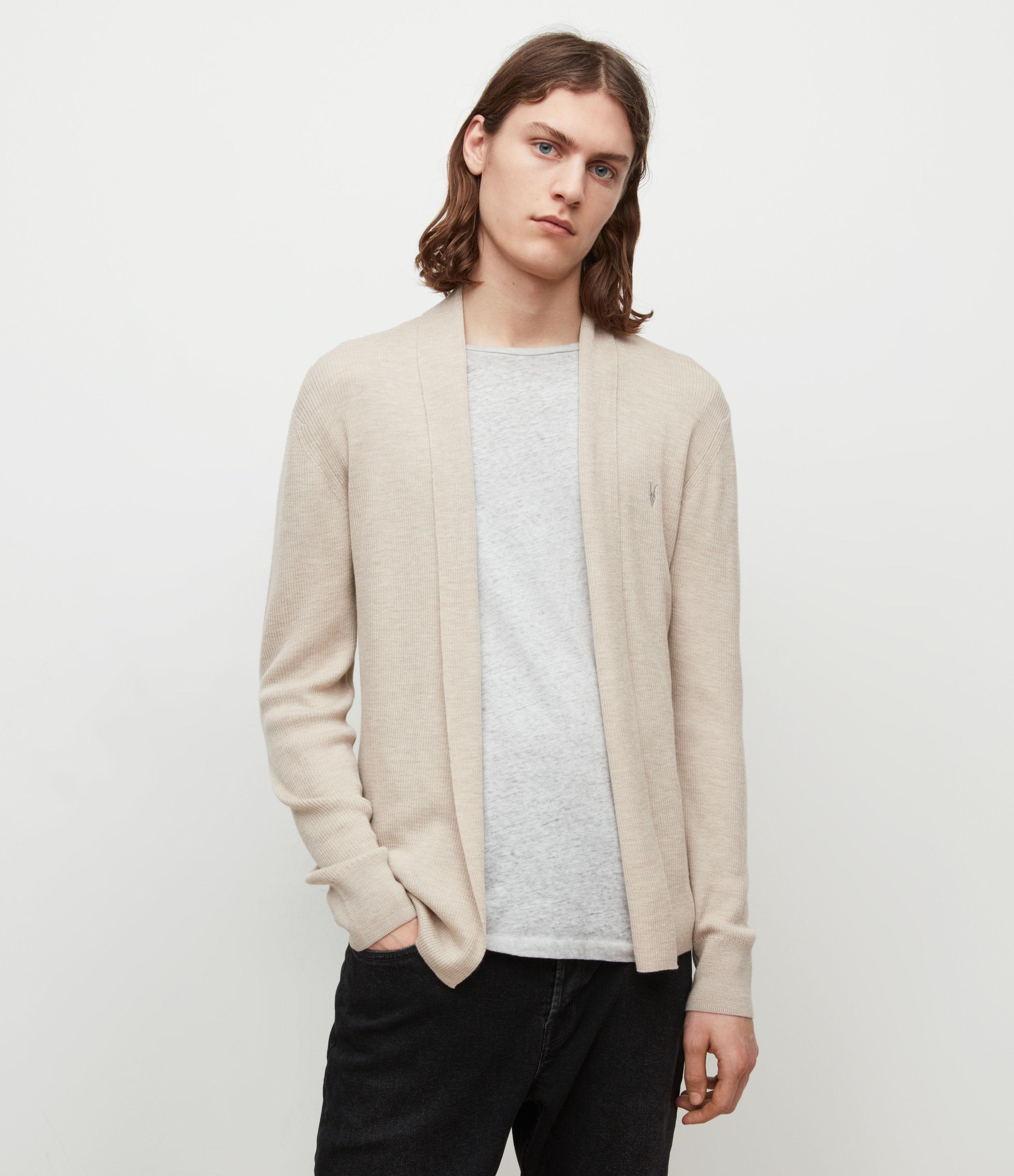 Allsaints mode merino open cardigan sale