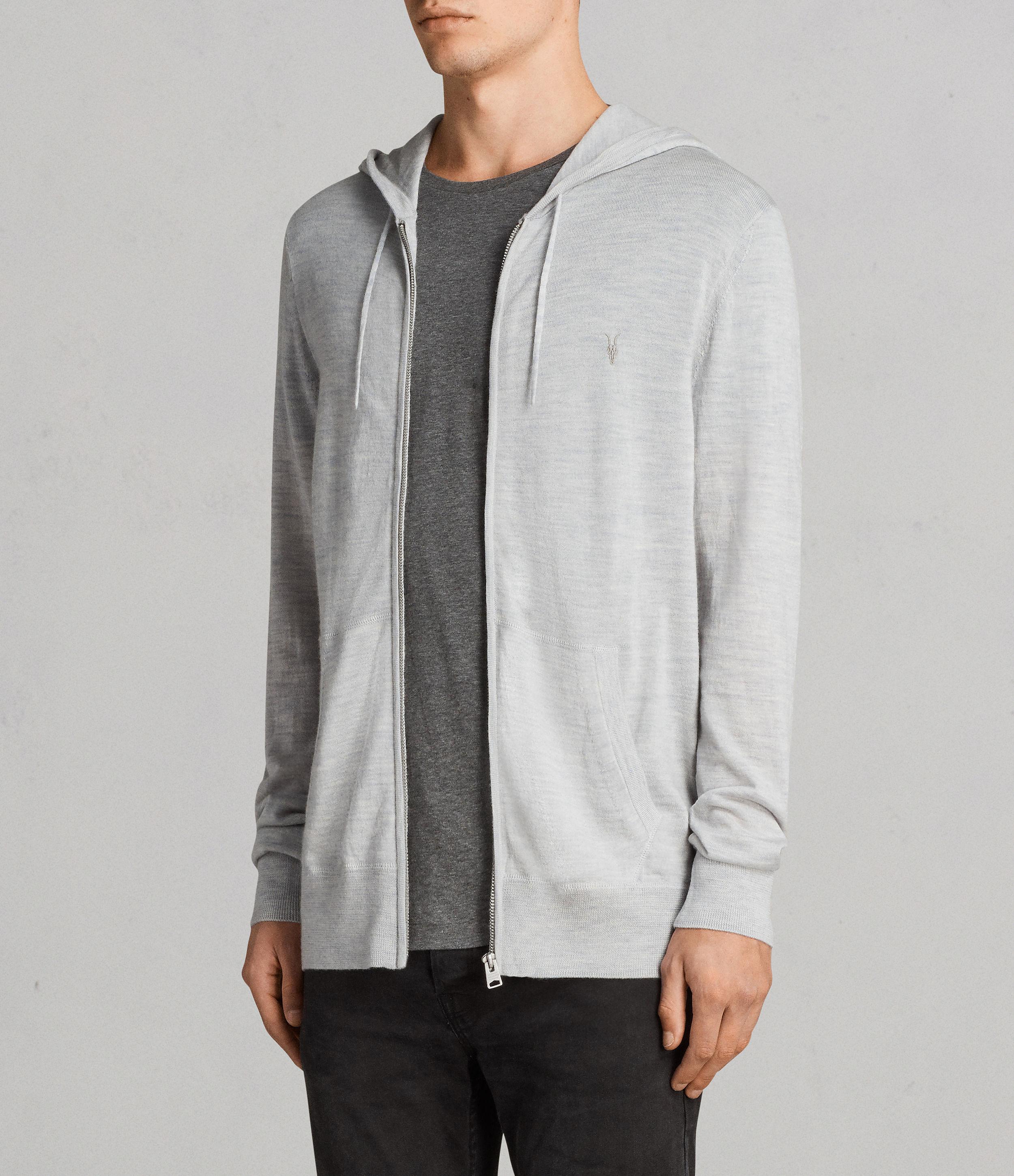 all saints mode merino zip hoodie