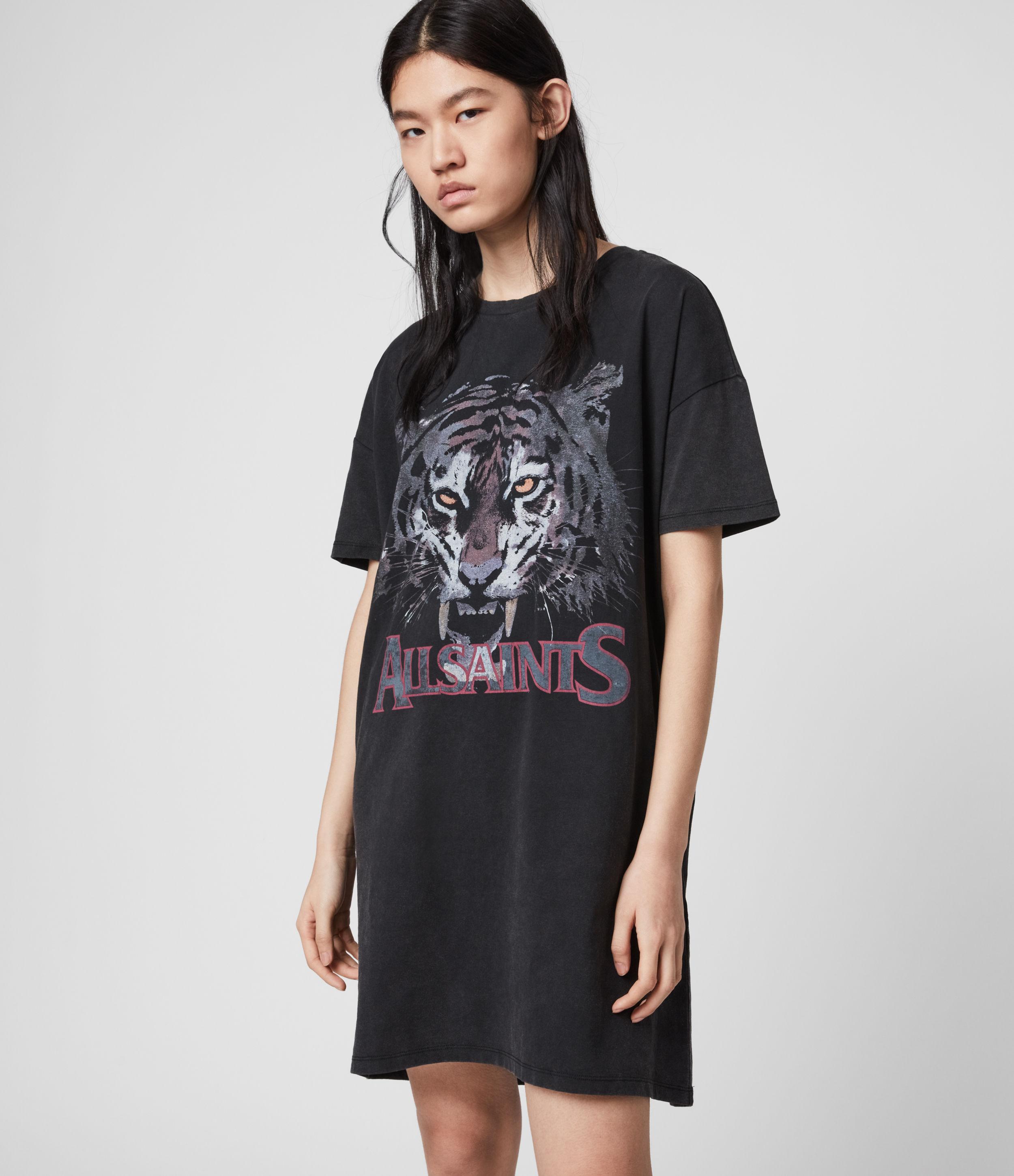 AllSaints Tiger T-shirt Dress in 