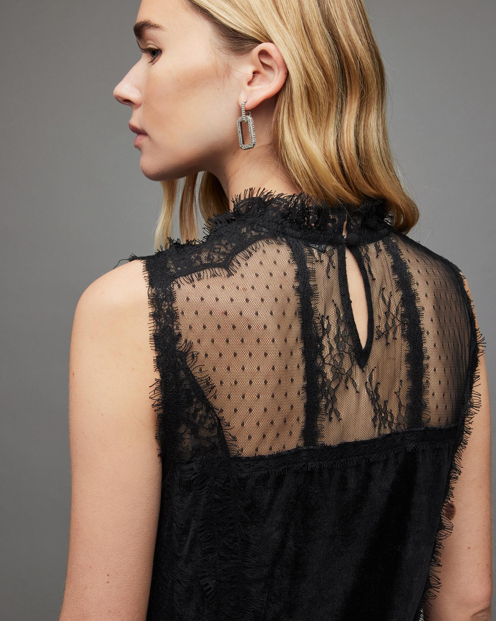 all saints mila lace dress AllSaints Mila Leppo Maxi Dress