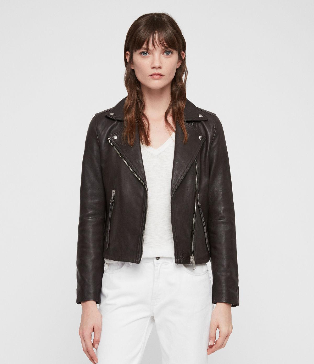 dalby leather biker jacket