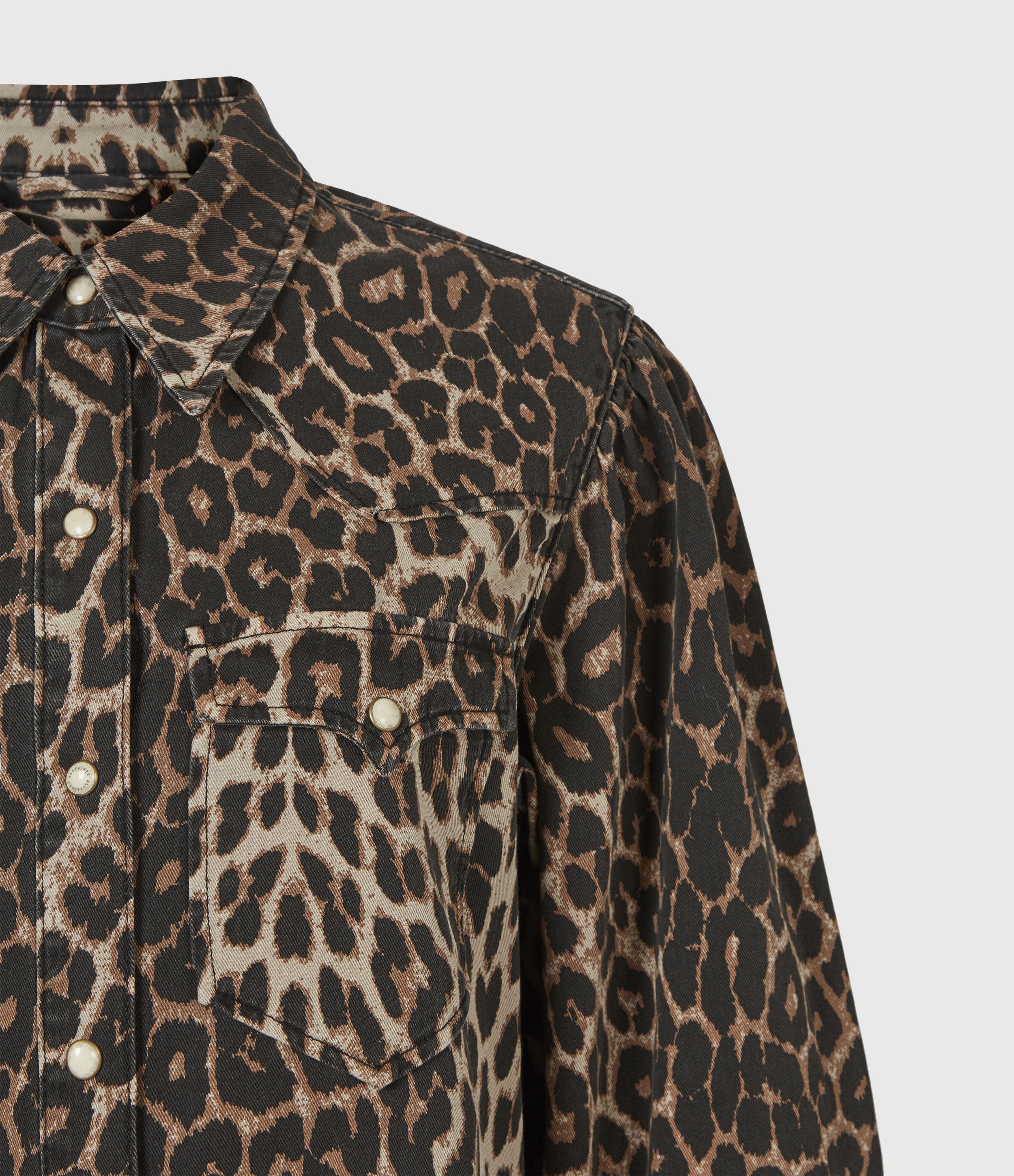 AllSaints Ezra Animal Denim Dress 