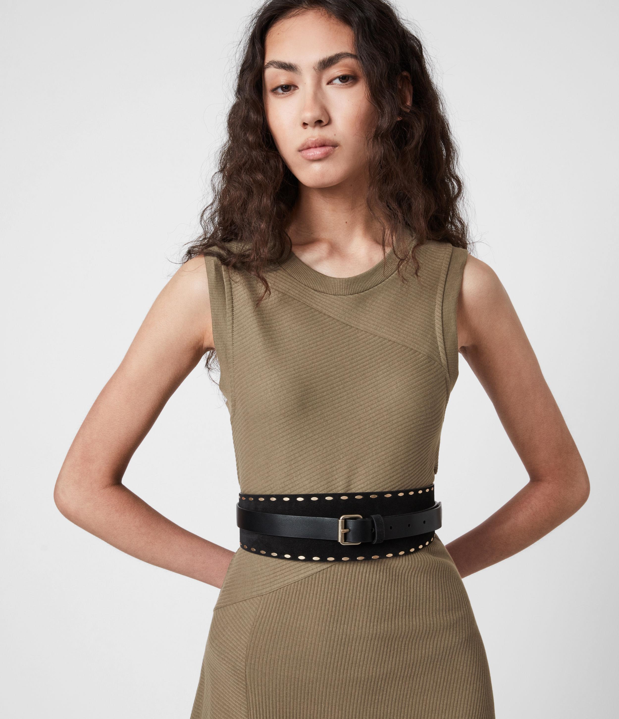 AllSaints Gia Dress in Green | Lyst