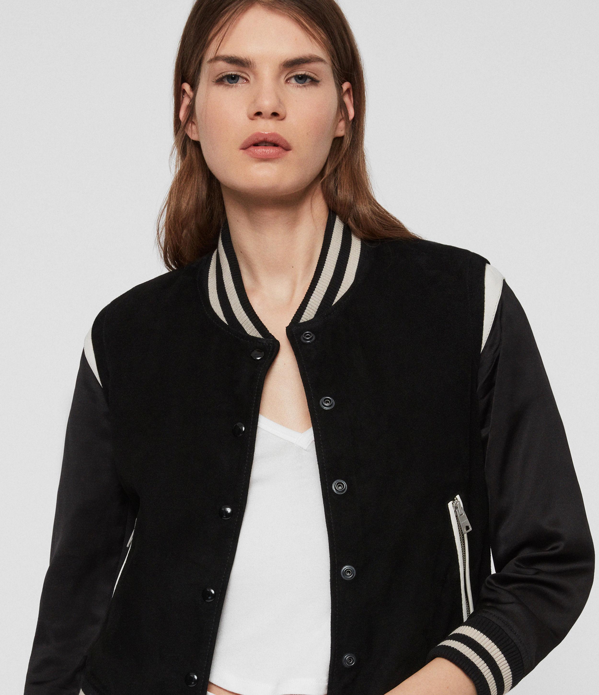 keiko suede bomber jacket