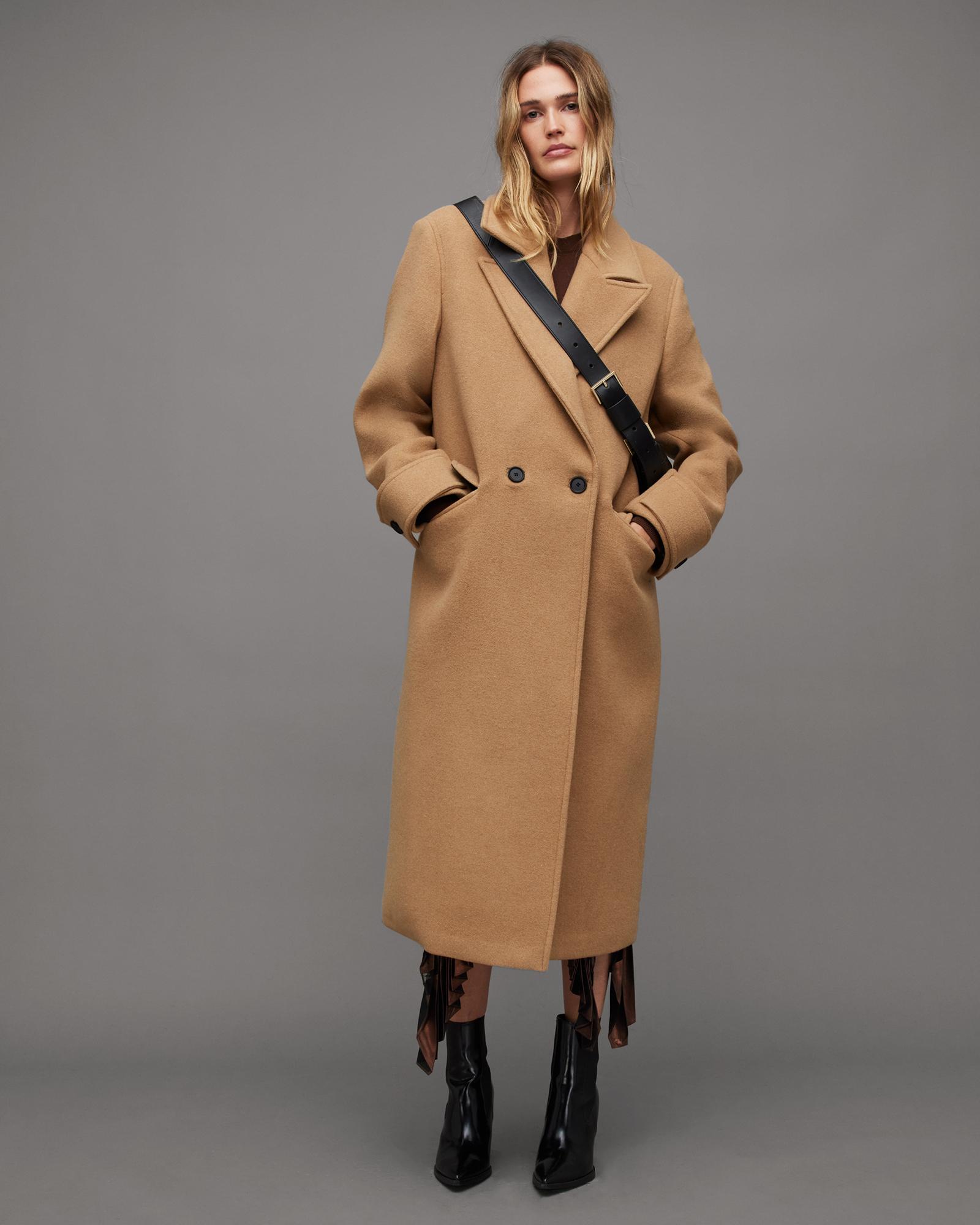mabel oversized wool blend coat