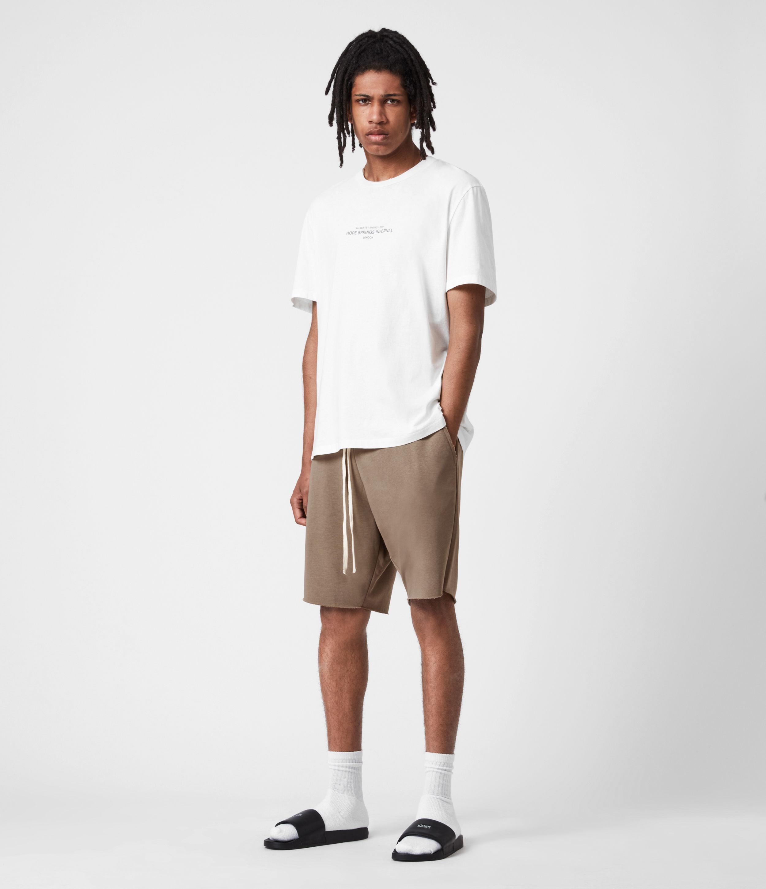 AllSaints Cotton Helix Sweat Shorts in 