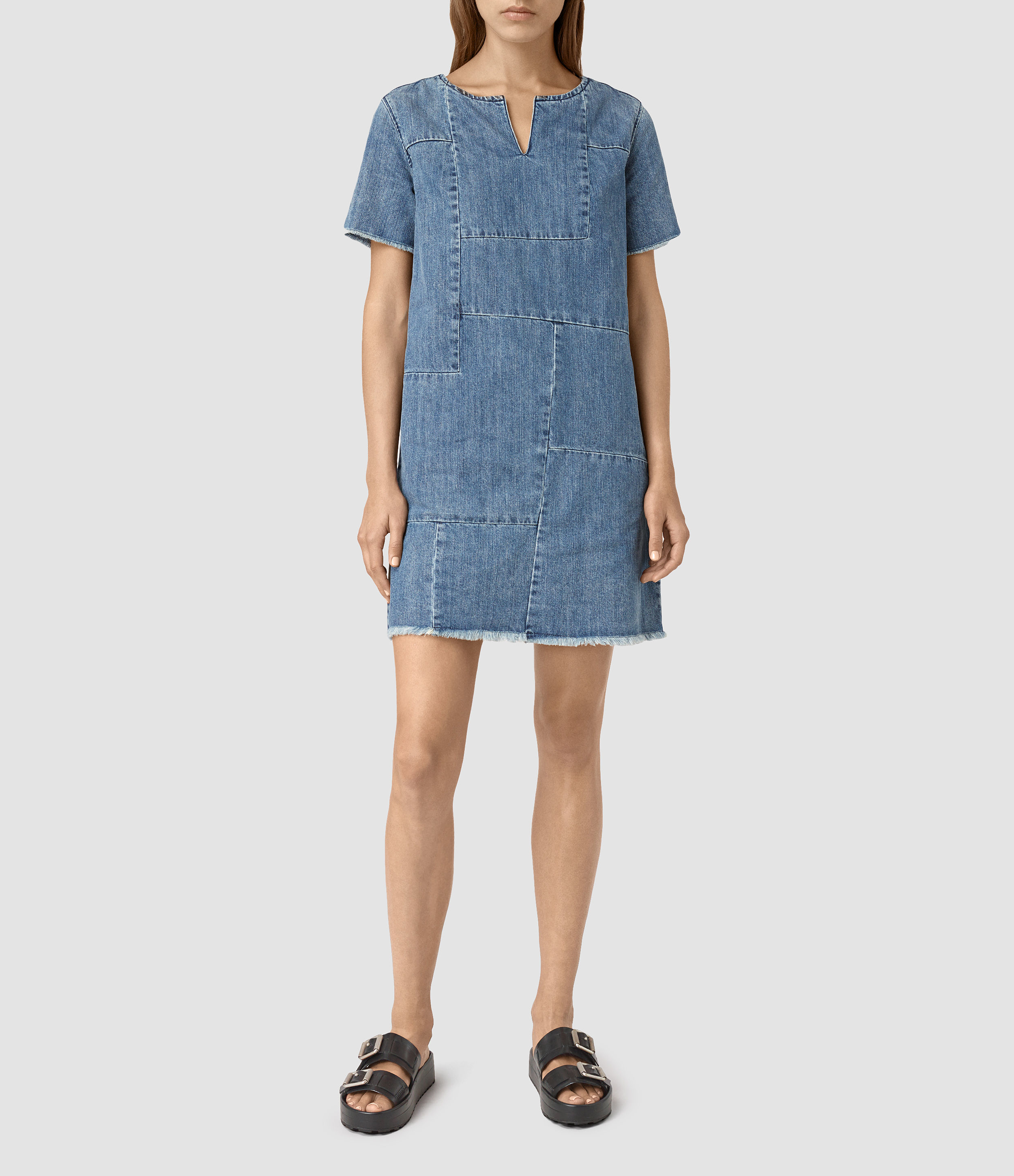 All Saints Denim Dress Deals, 60% OFF 