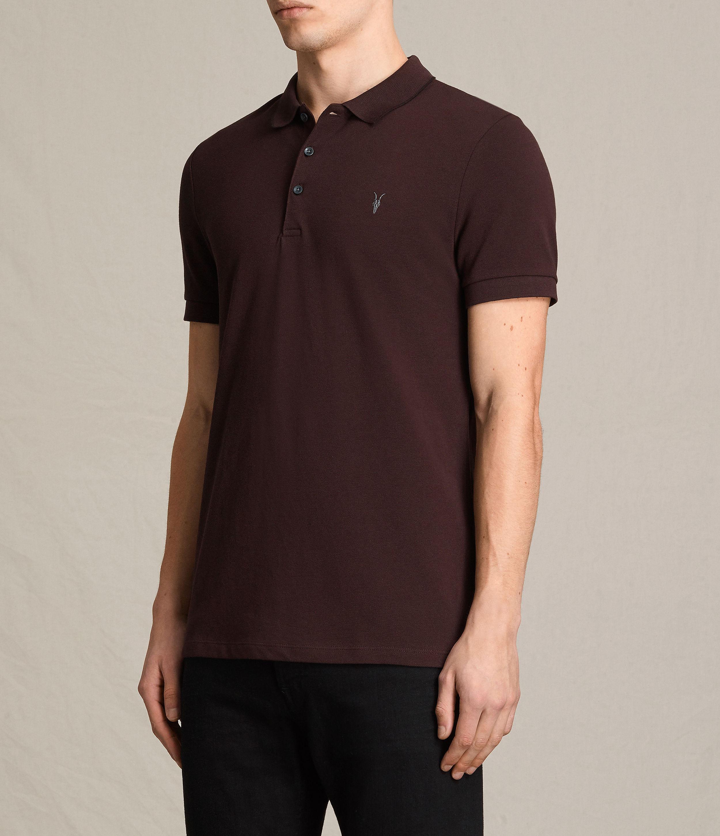 AllSaints Cotton Houston Polo Shirt in 