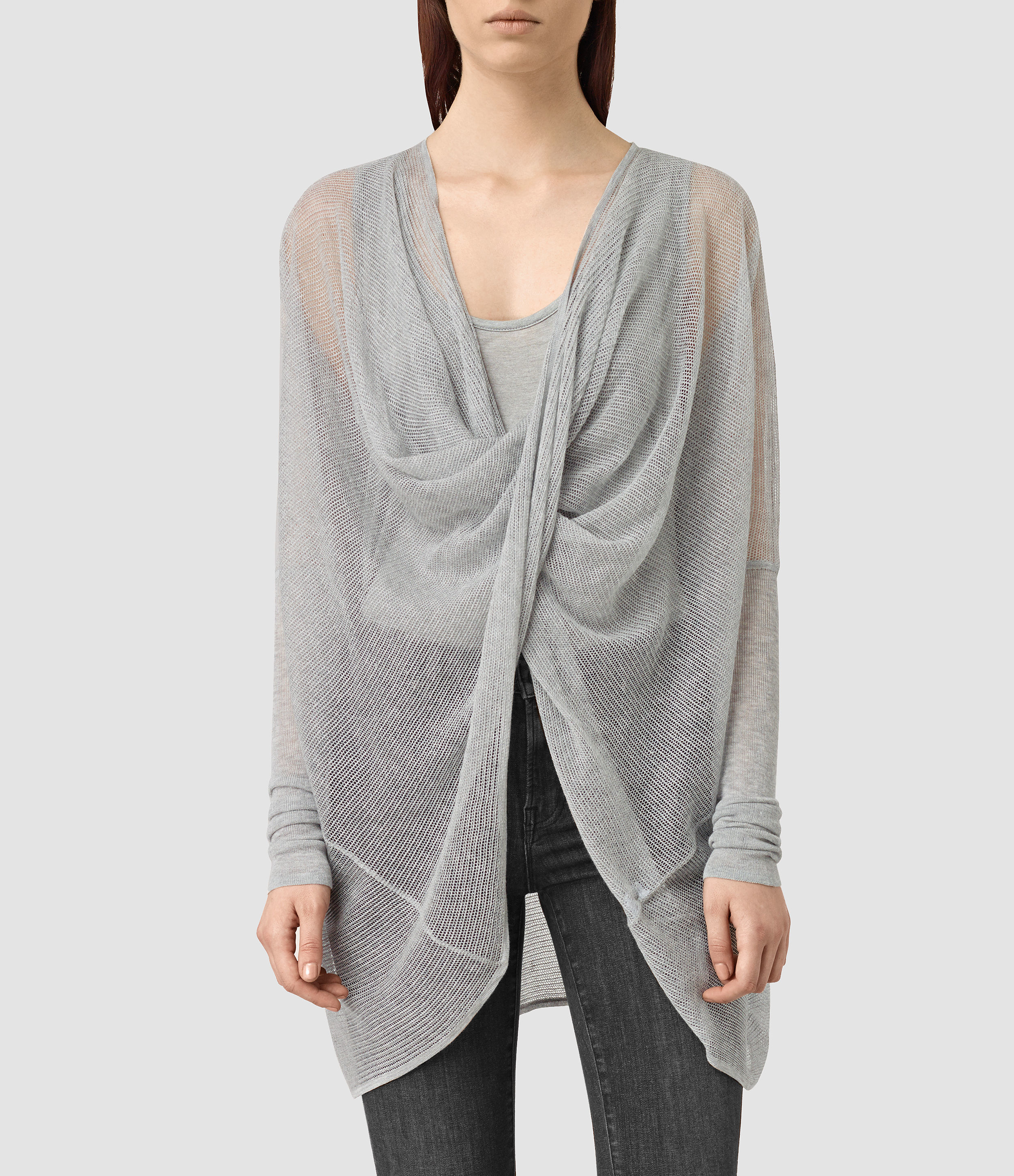 grey shrug cardigan