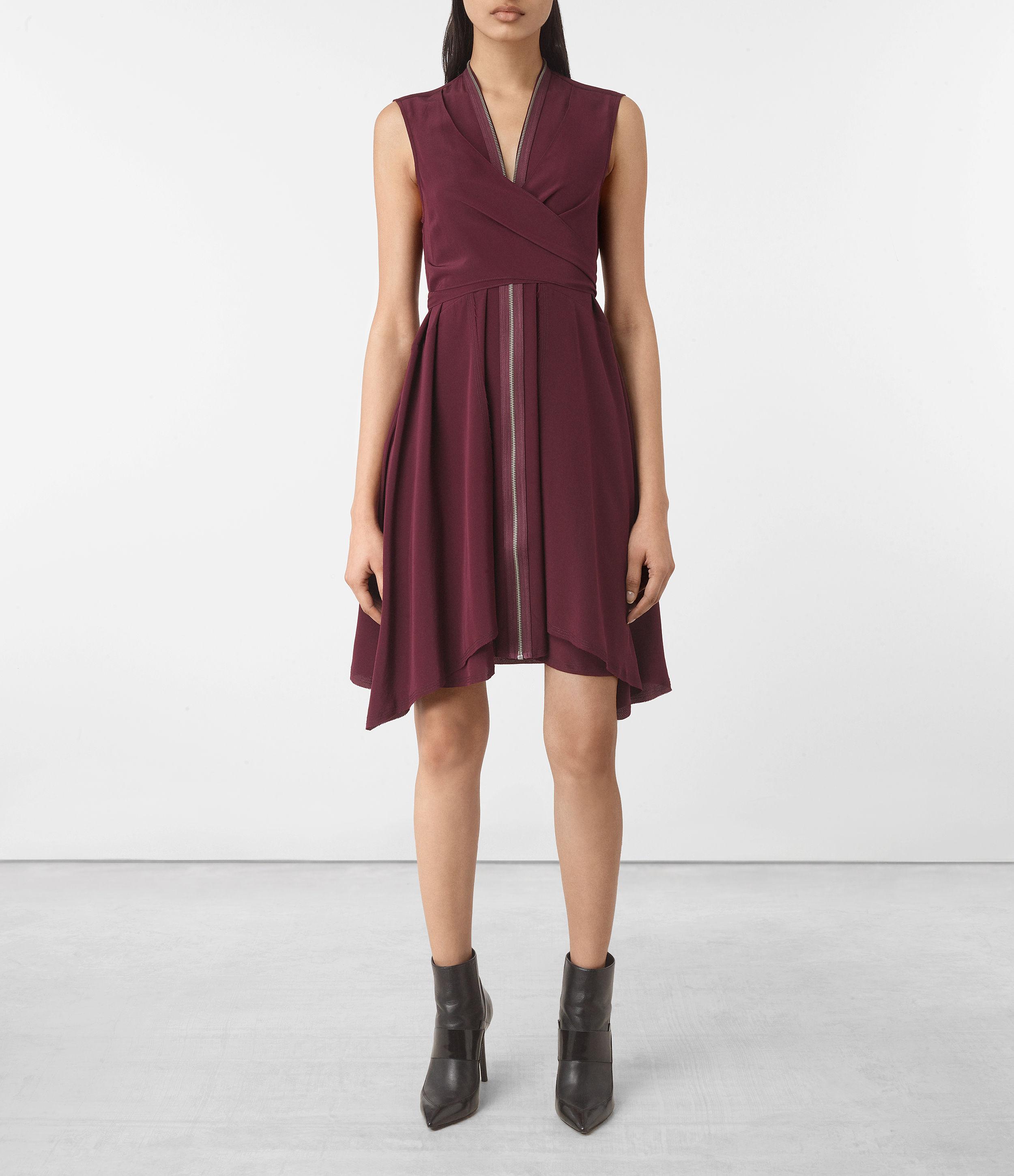 all saints jayda silk dress