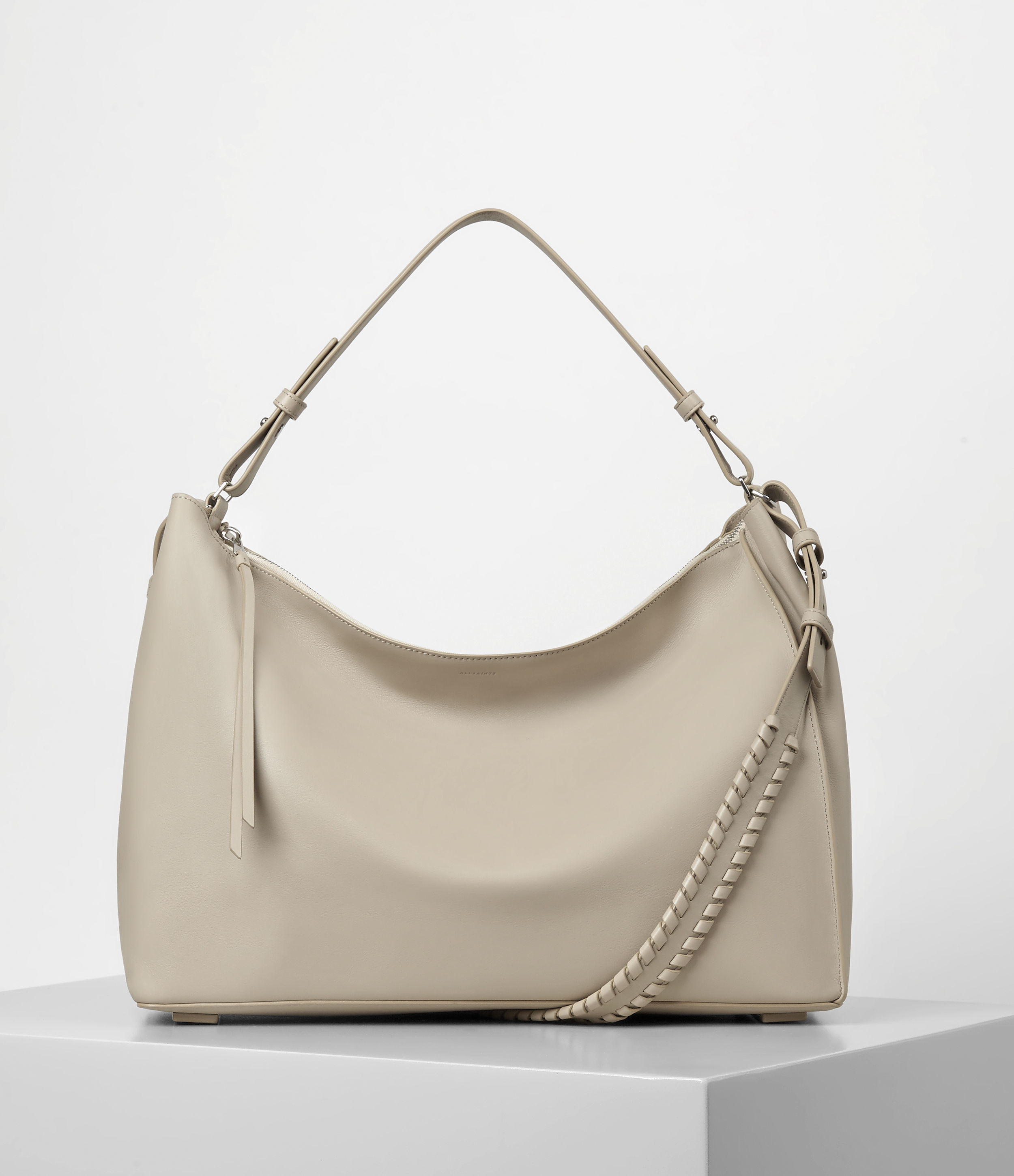 all saints ada leather hobo bag